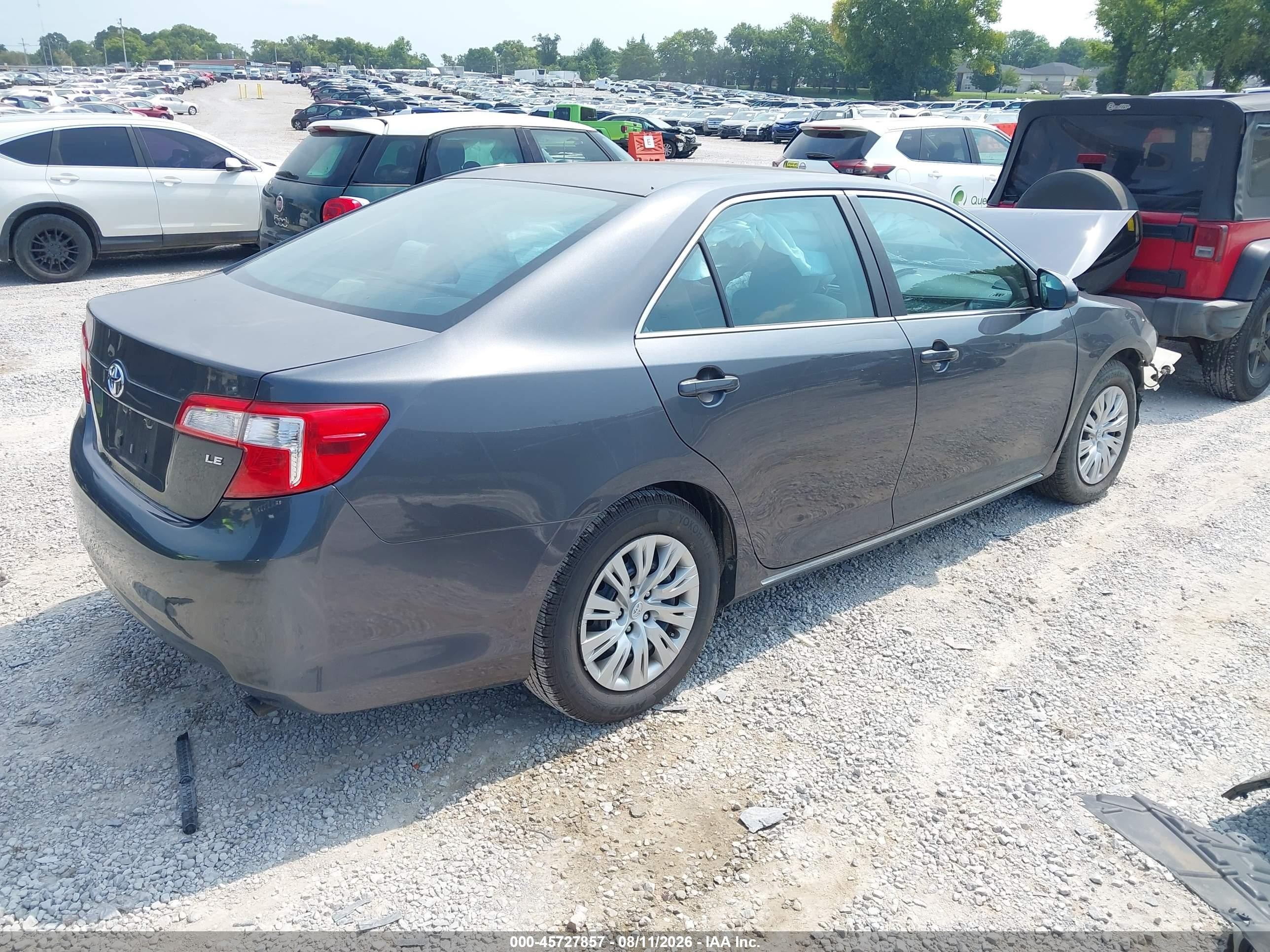 2012 Toyota Camry Le Gray vin: 4T1BF1FK7CU048299