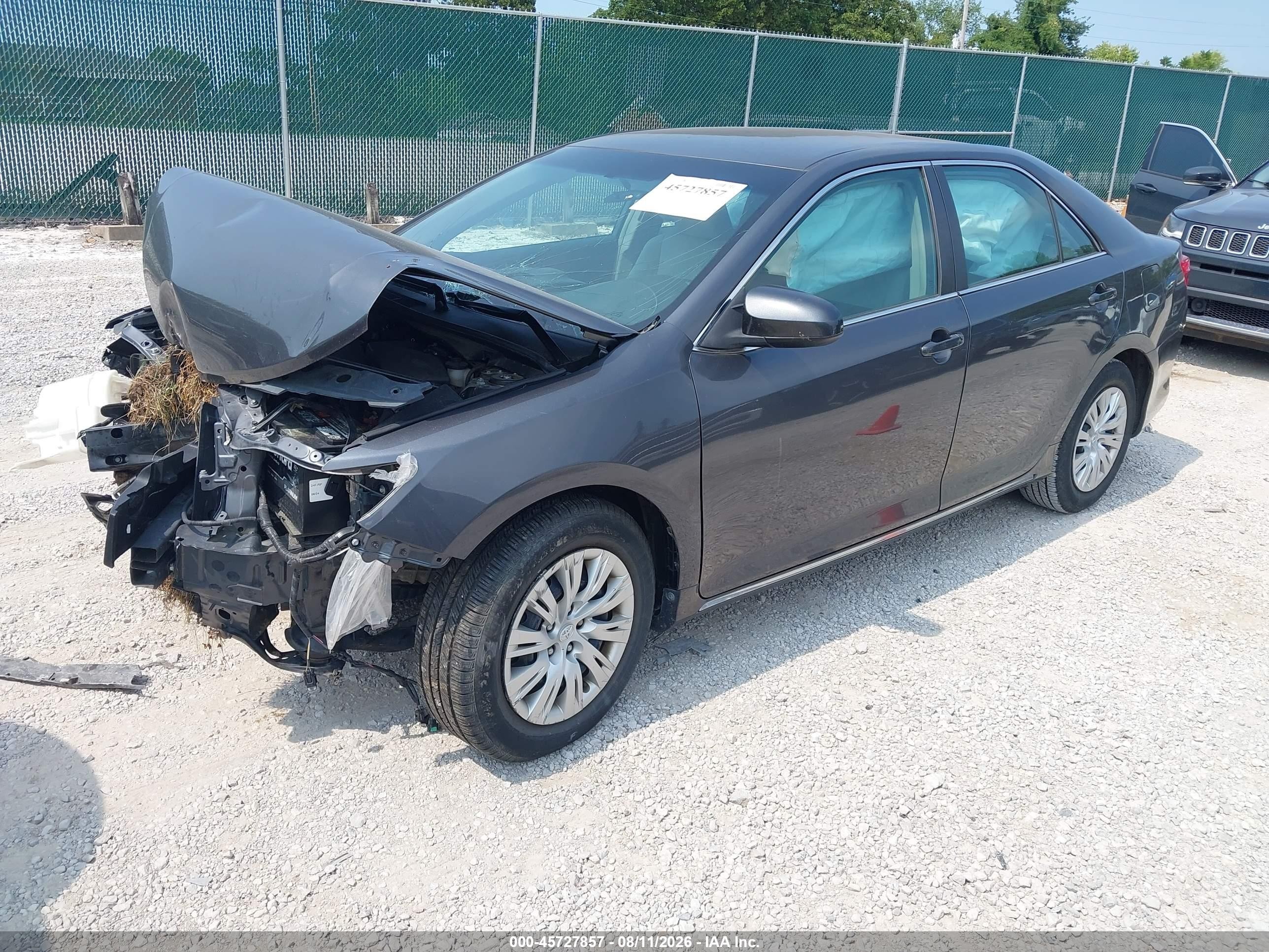 2012 Toyota Camry Le Gray vin: 4T1BF1FK7CU048299
