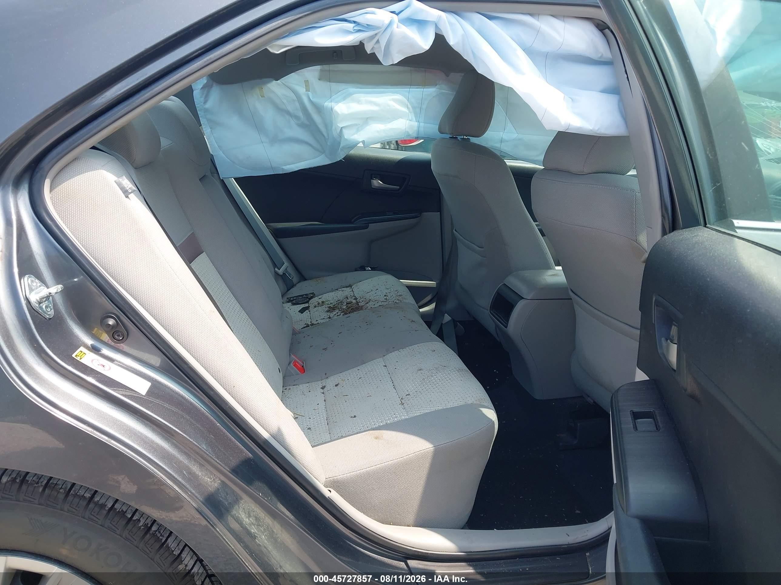 2012 Toyota Camry Le Gray vin: 4T1BF1FK7CU048299
