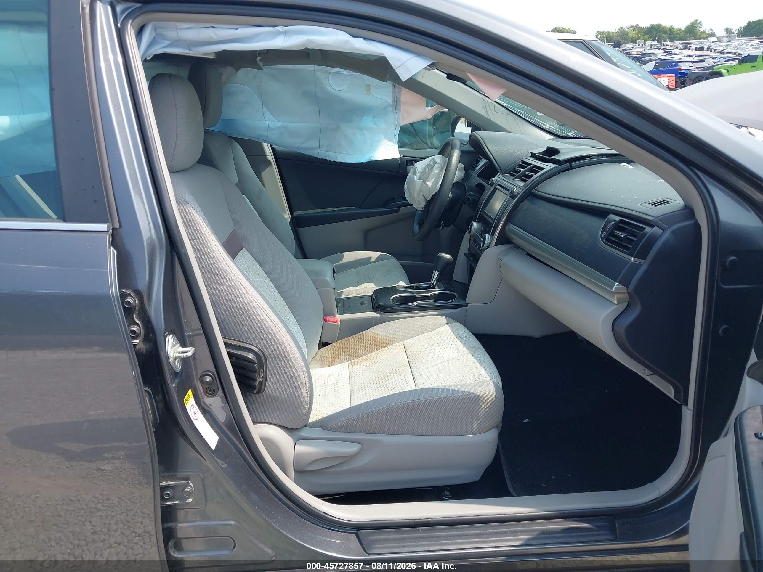 2012 Toyota Camry Le Gray vin: 4T1BF1FK7CU048299