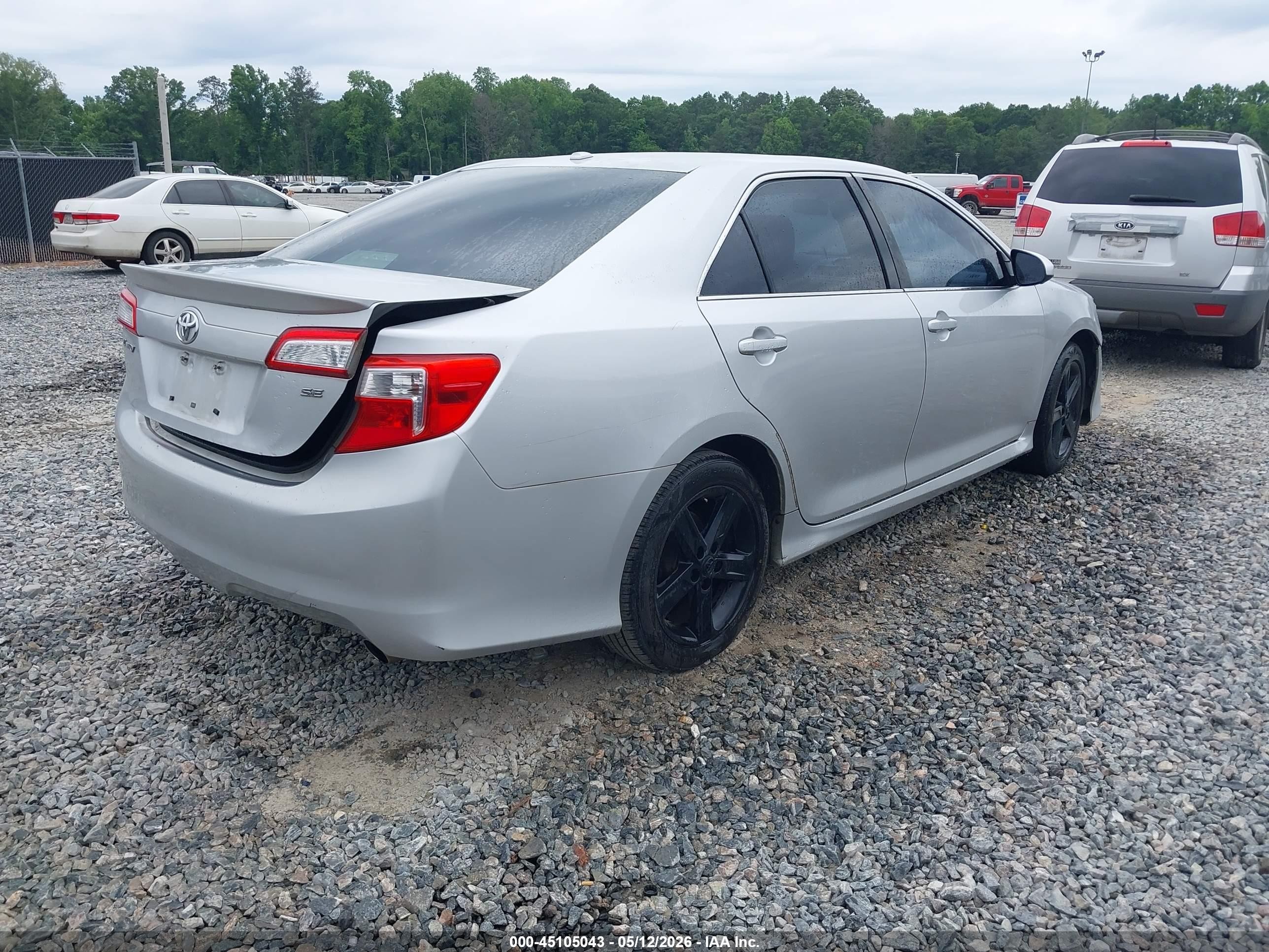 2012 Toyota Camry Se Gray vin: 4T1BF1FK7CU055415