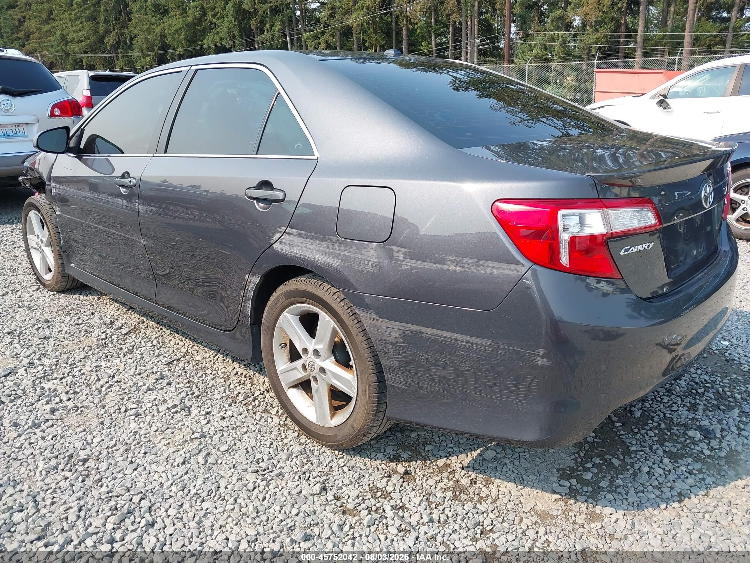 2012 Toyota Camry Se Серый vin: 4T1BF1FK7CU062011