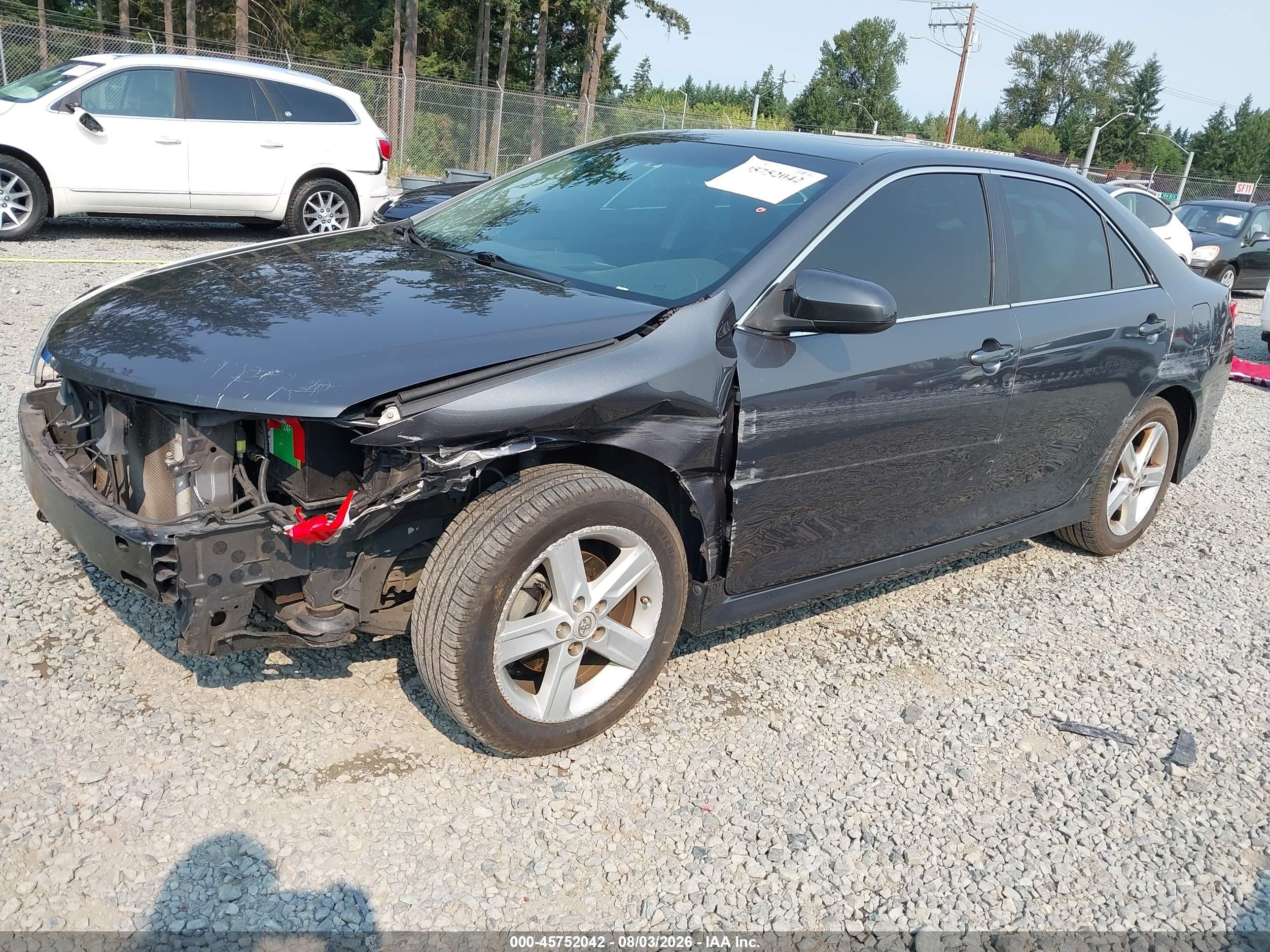 2012 Toyota Camry Se Серый vin: 4T1BF1FK7CU062011