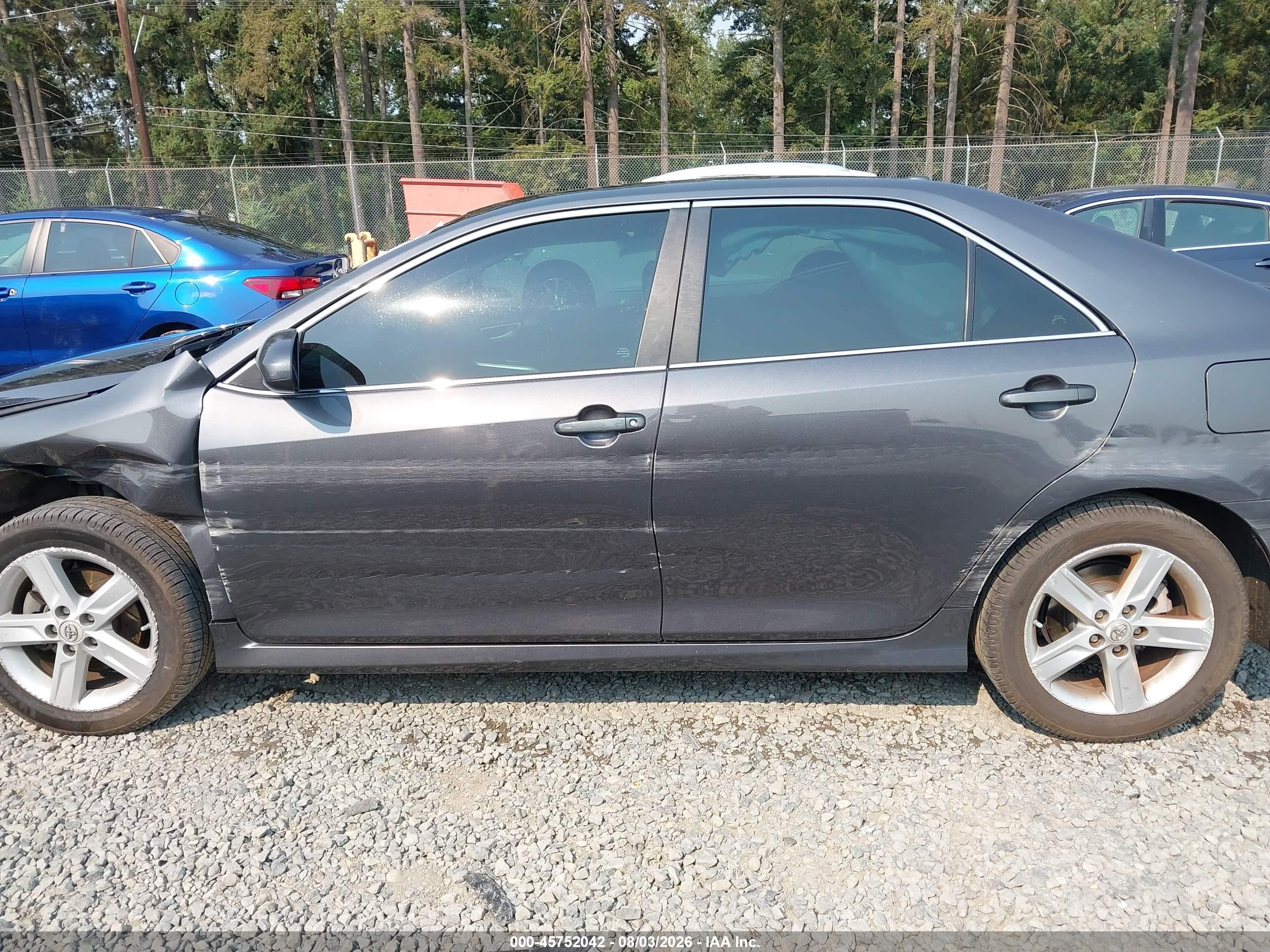 2012 Toyota Camry Se Серый vin: 4T1BF1FK7CU062011