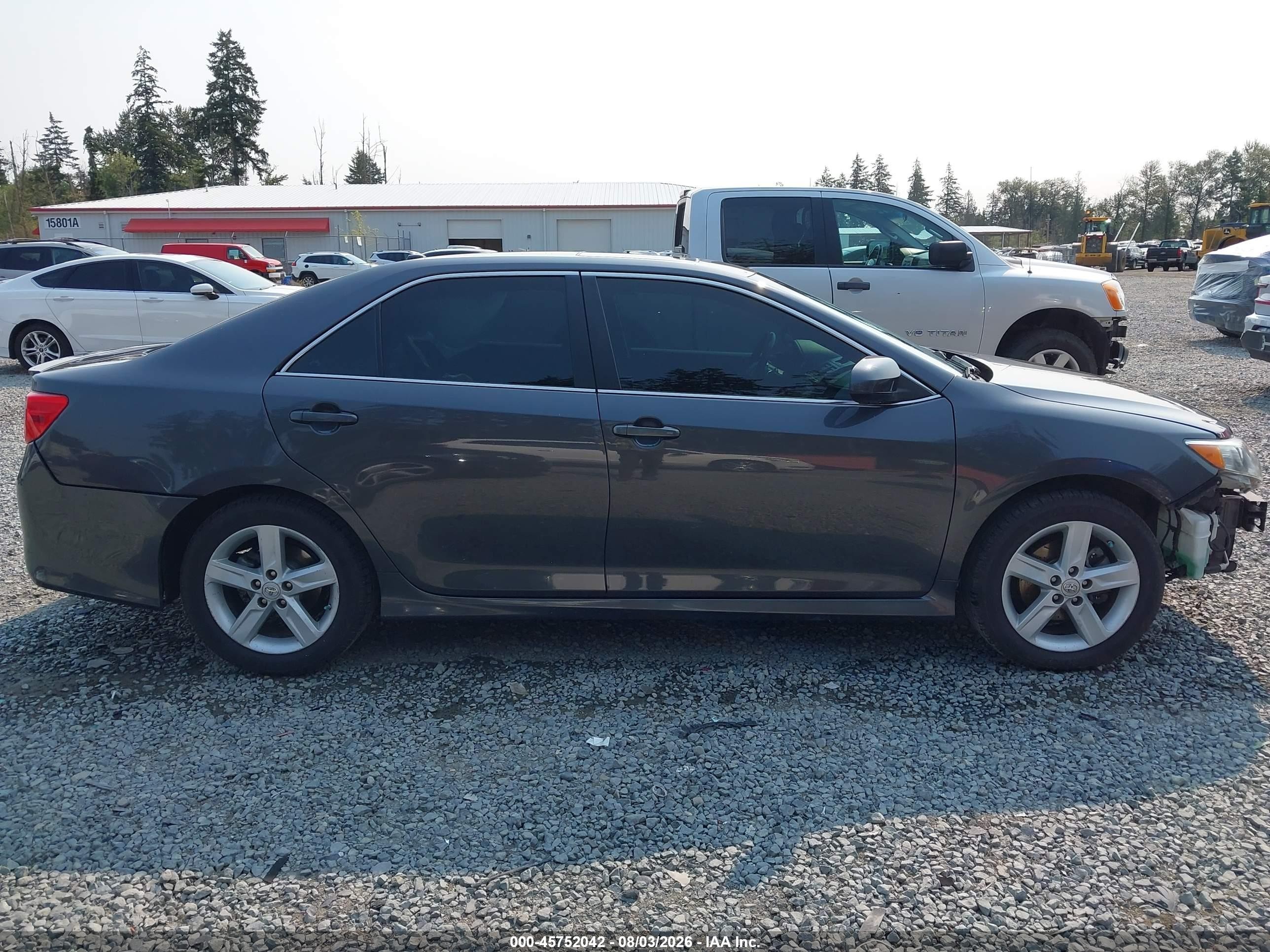 2012 Toyota Camry Se Серый vin: 4T1BF1FK7CU062011