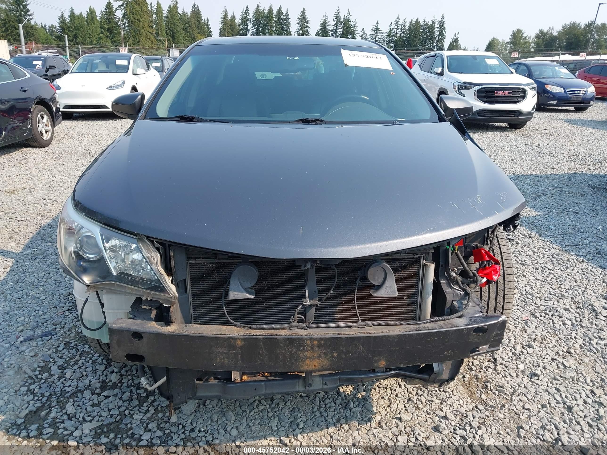 2012 Toyota Camry Se Серый vin: 4T1BF1FK7CU062011
