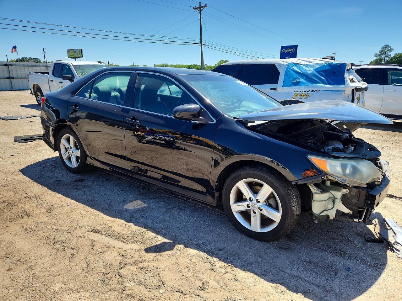 2012 Toyota Camry Se Black vin: 4T1BF1FK7CU068651