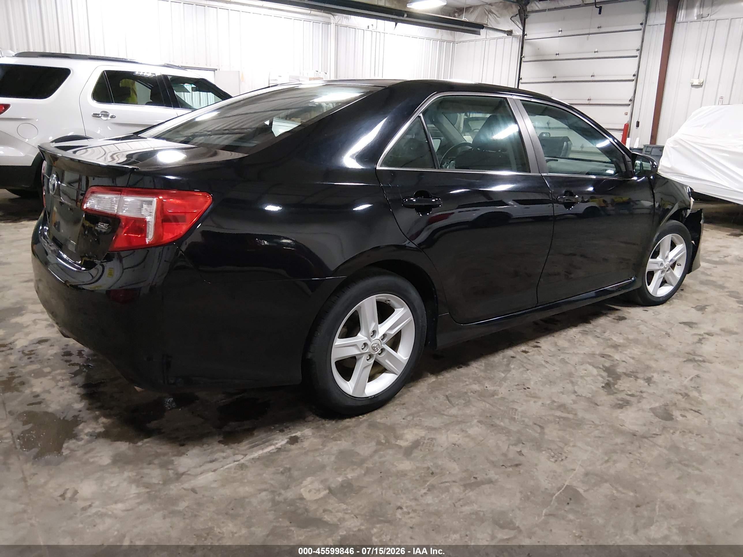 2012 Toyota Camry Se Черный vin: 4T1BF1FK7CU079018