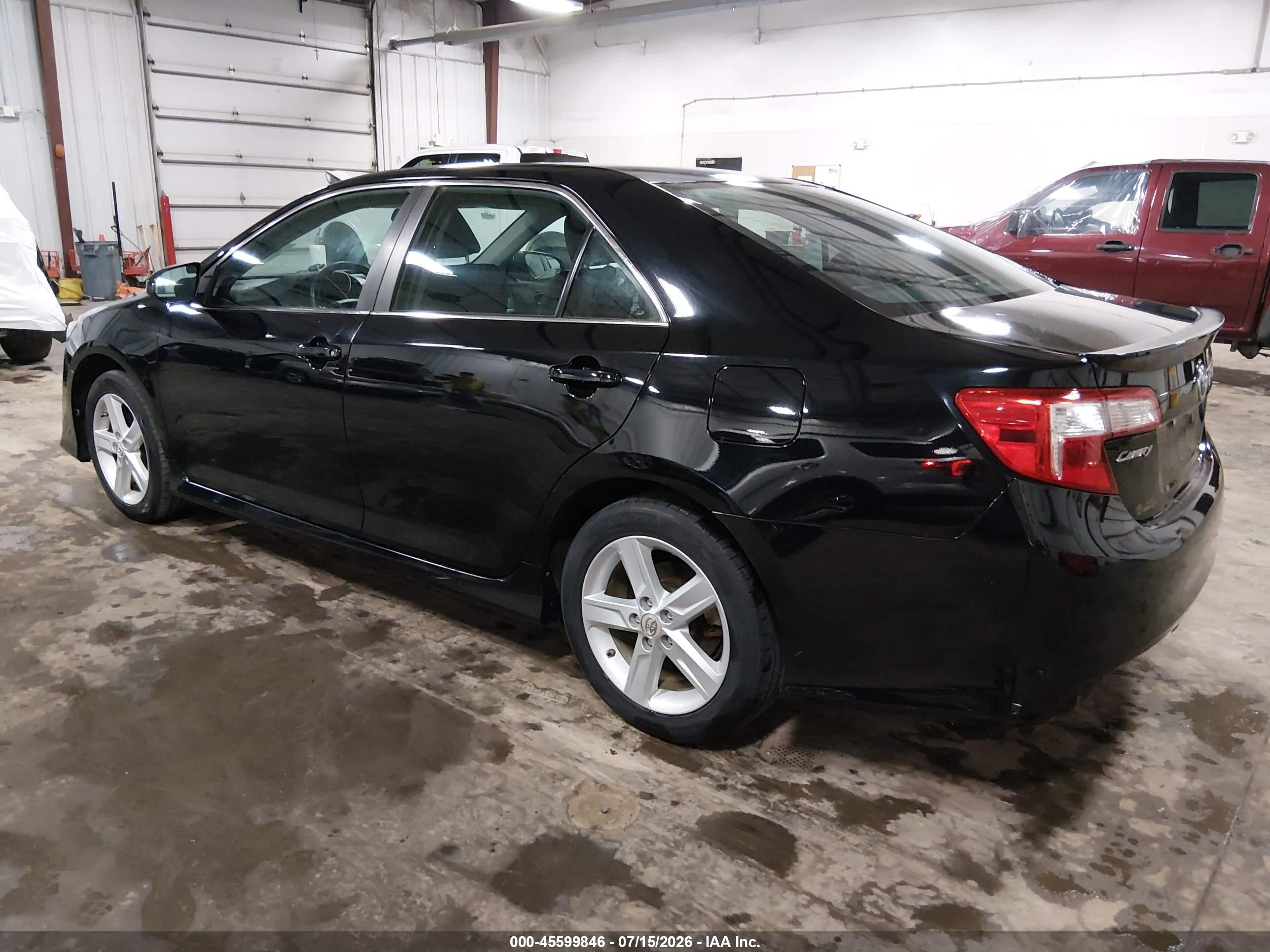2012 Toyota Camry Se Черный vin: 4T1BF1FK7CU079018