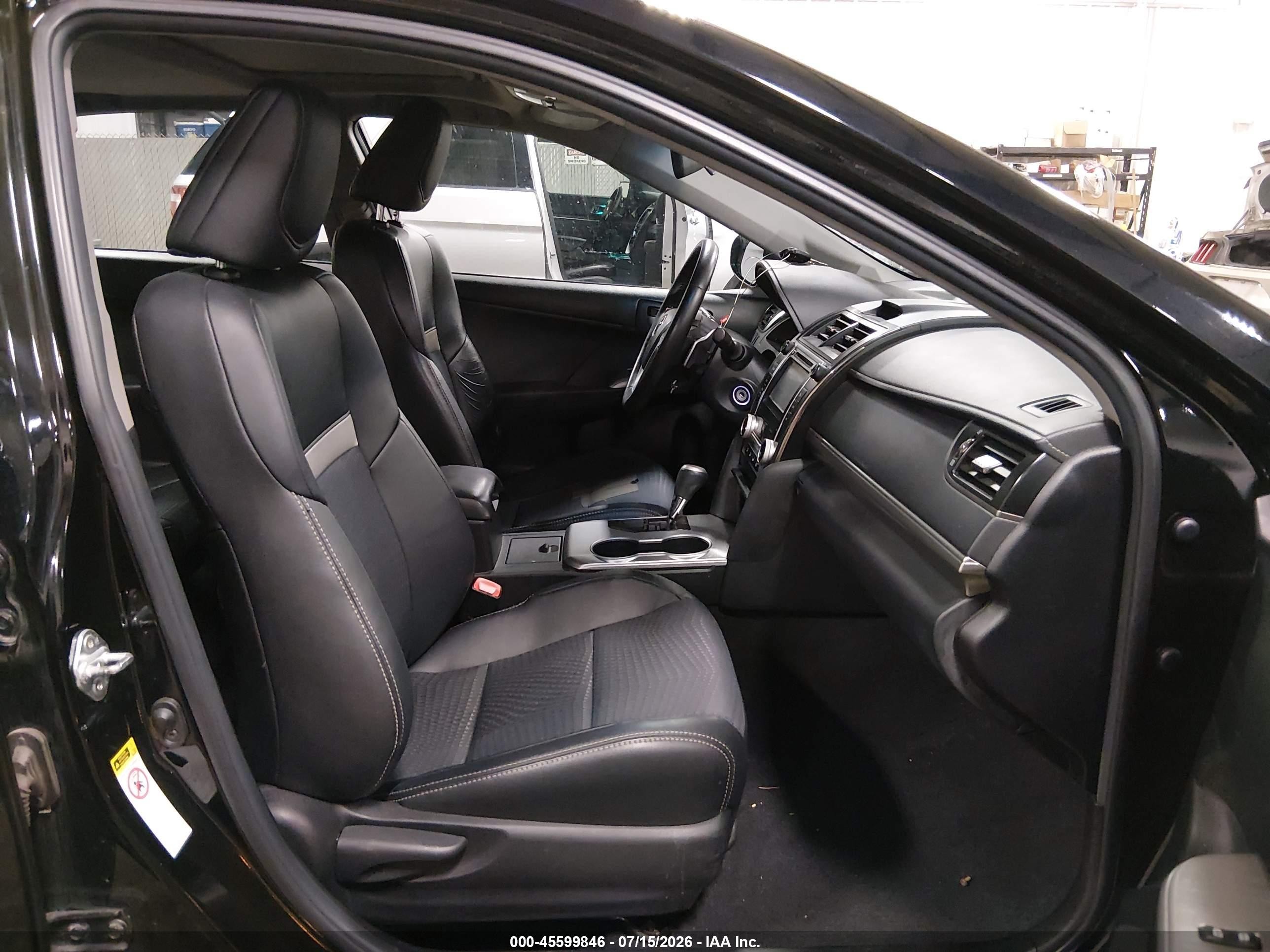 2012 Toyota Camry Se Черный vin: 4T1BF1FK7CU079018