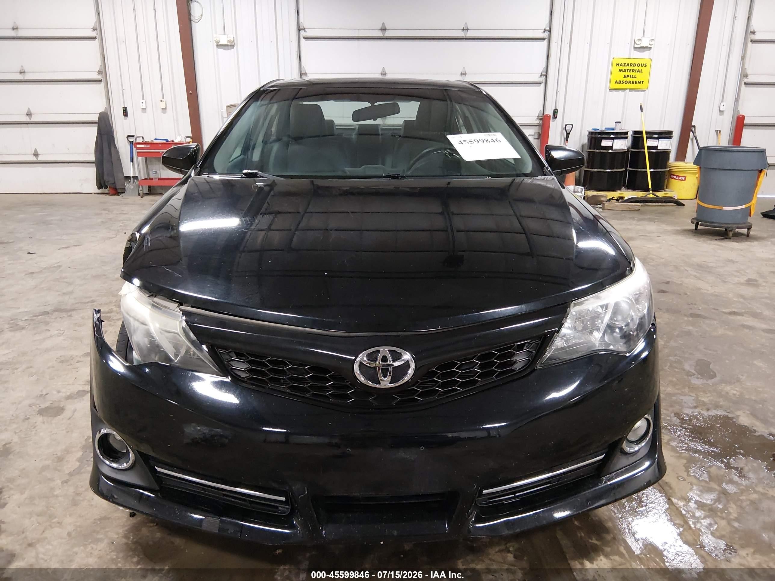 2012 Toyota Camry Se Черный vin: 4T1BF1FK7CU079018