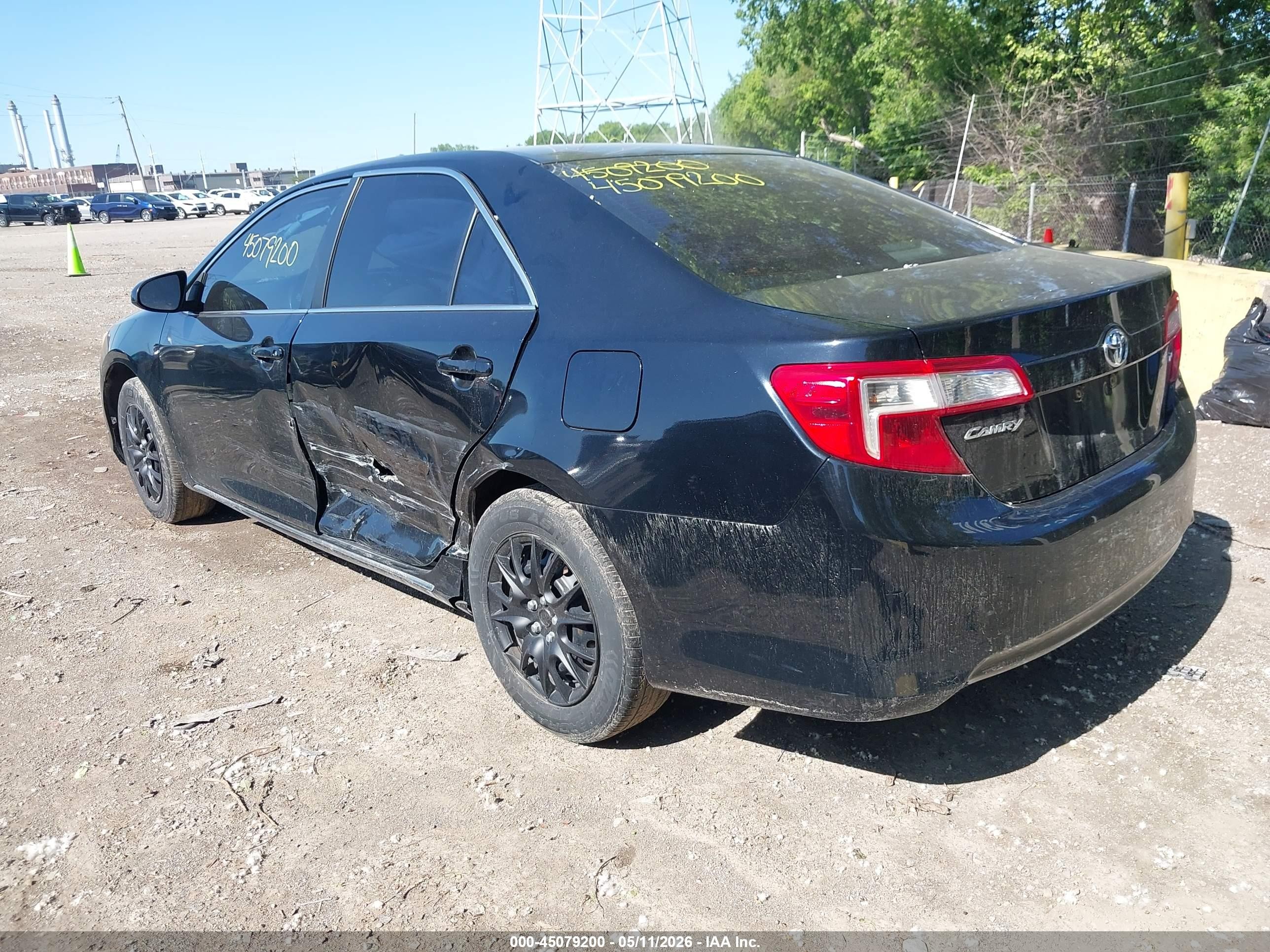 2012 Toyota Camry Le Black vin: 4T1BF1FK7CU086566