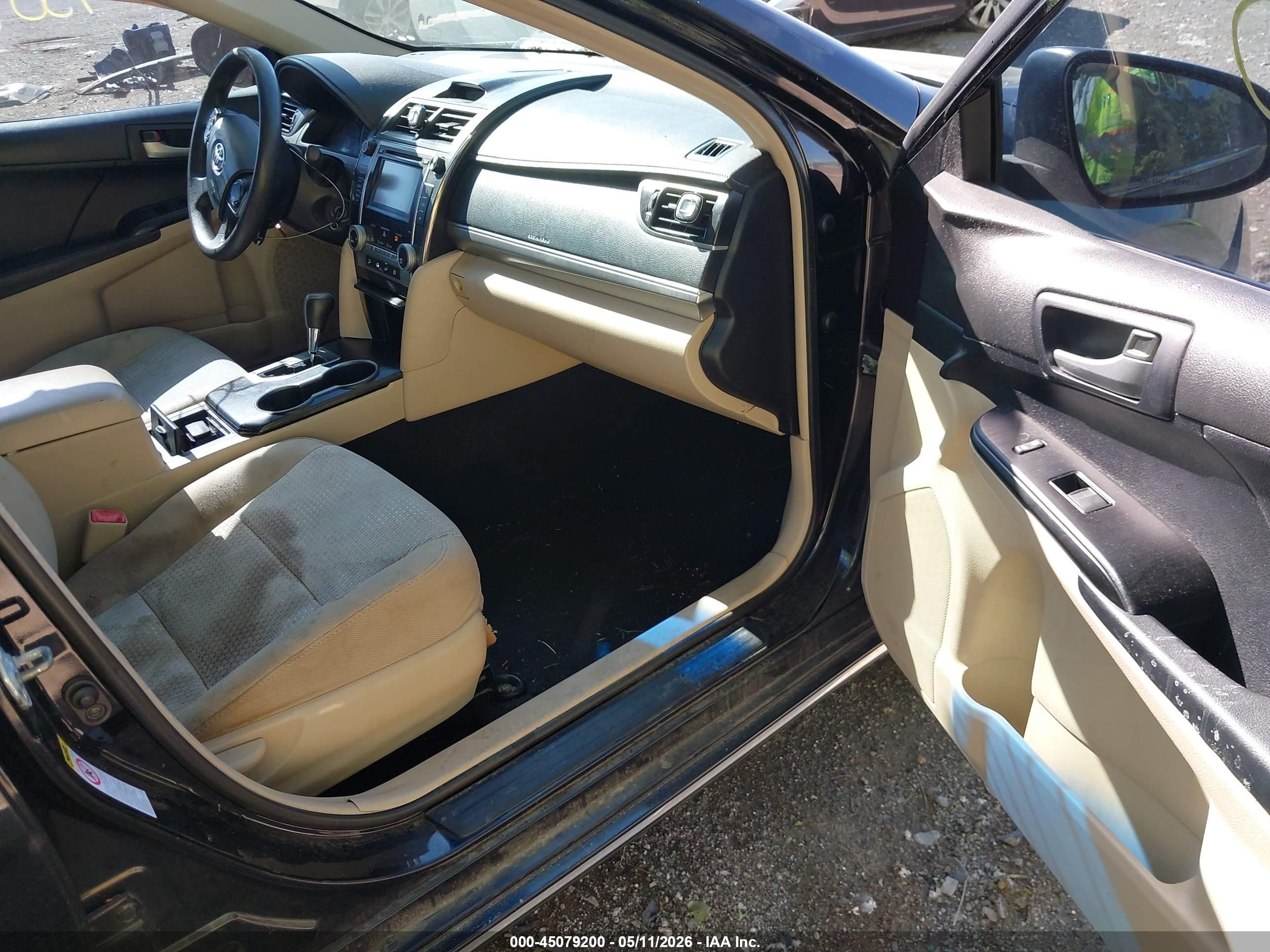 2012 Toyota Camry Le Black vin: 4T1BF1FK7CU086566