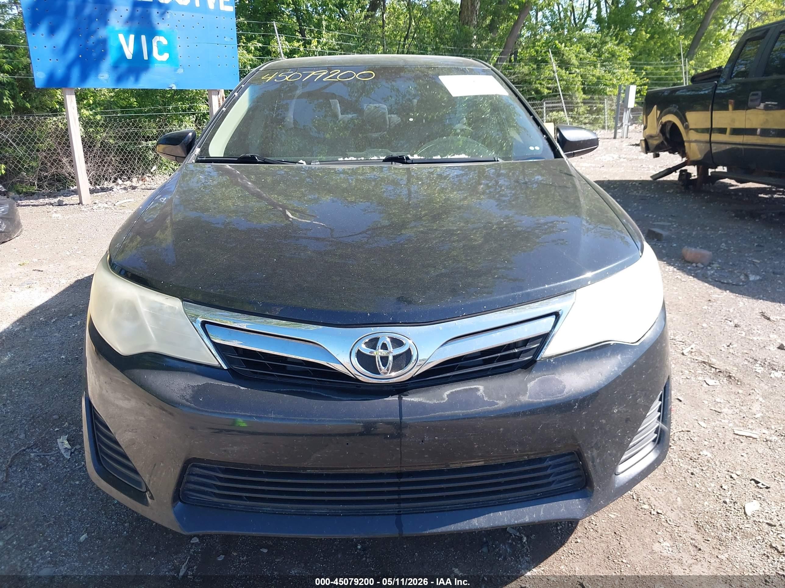 2012 Toyota Camry Le Black vin: 4T1BF1FK7CU086566