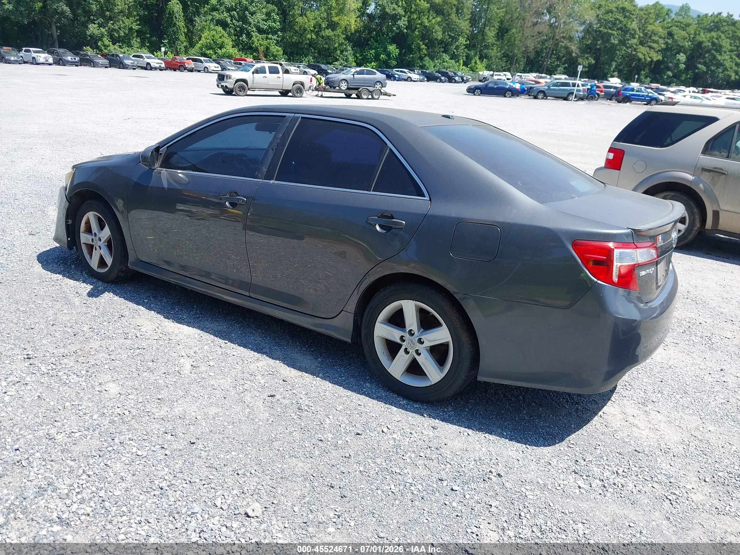 2012 Toyota Camry Se Gray vin: 4T1BF1FK7CU089709