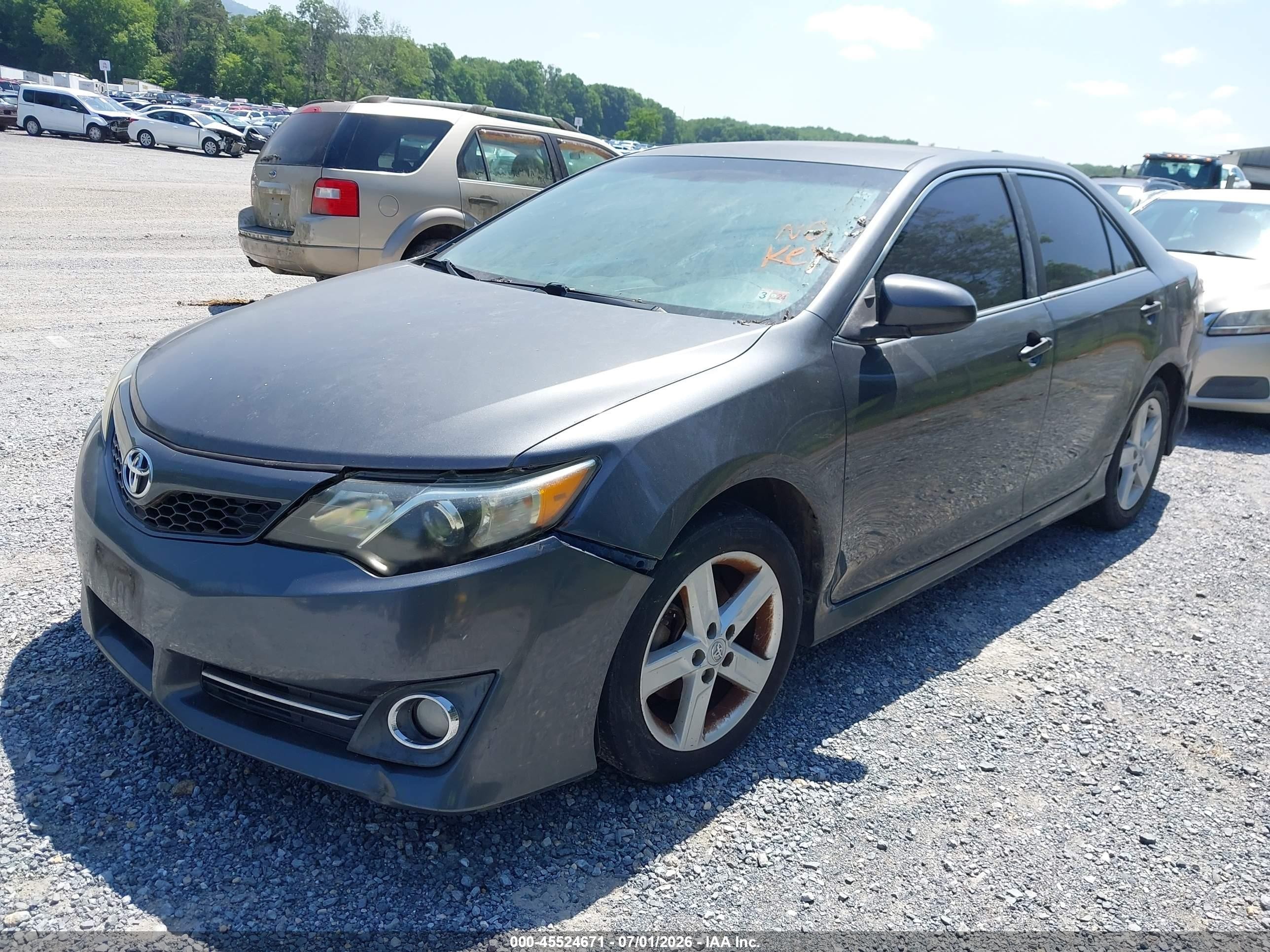 2012 Toyota Camry Se Gray vin: 4T1BF1FK7CU089709