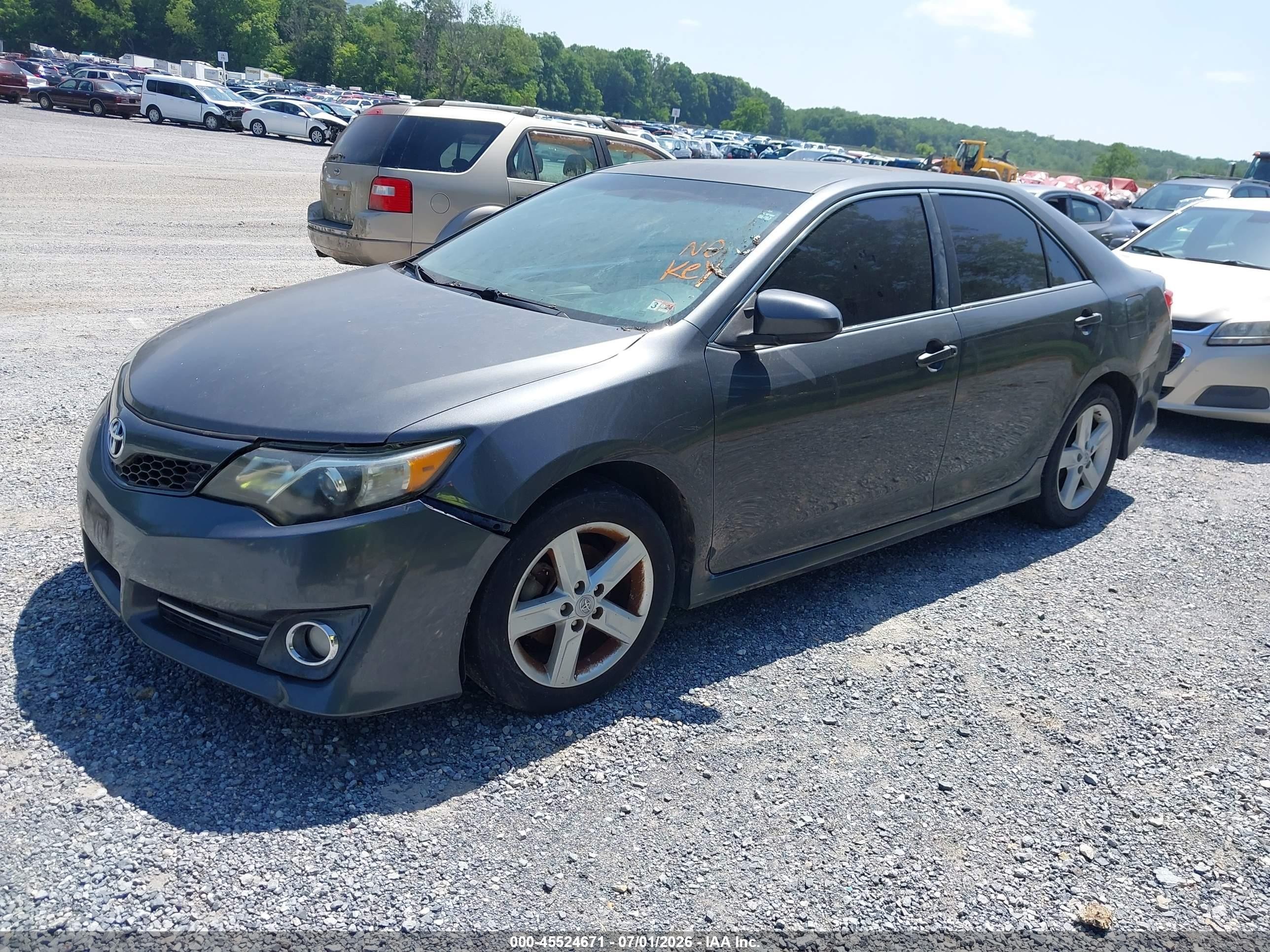 2012 Toyota Camry Se Gray vin: 4T1BF1FK7CU089709