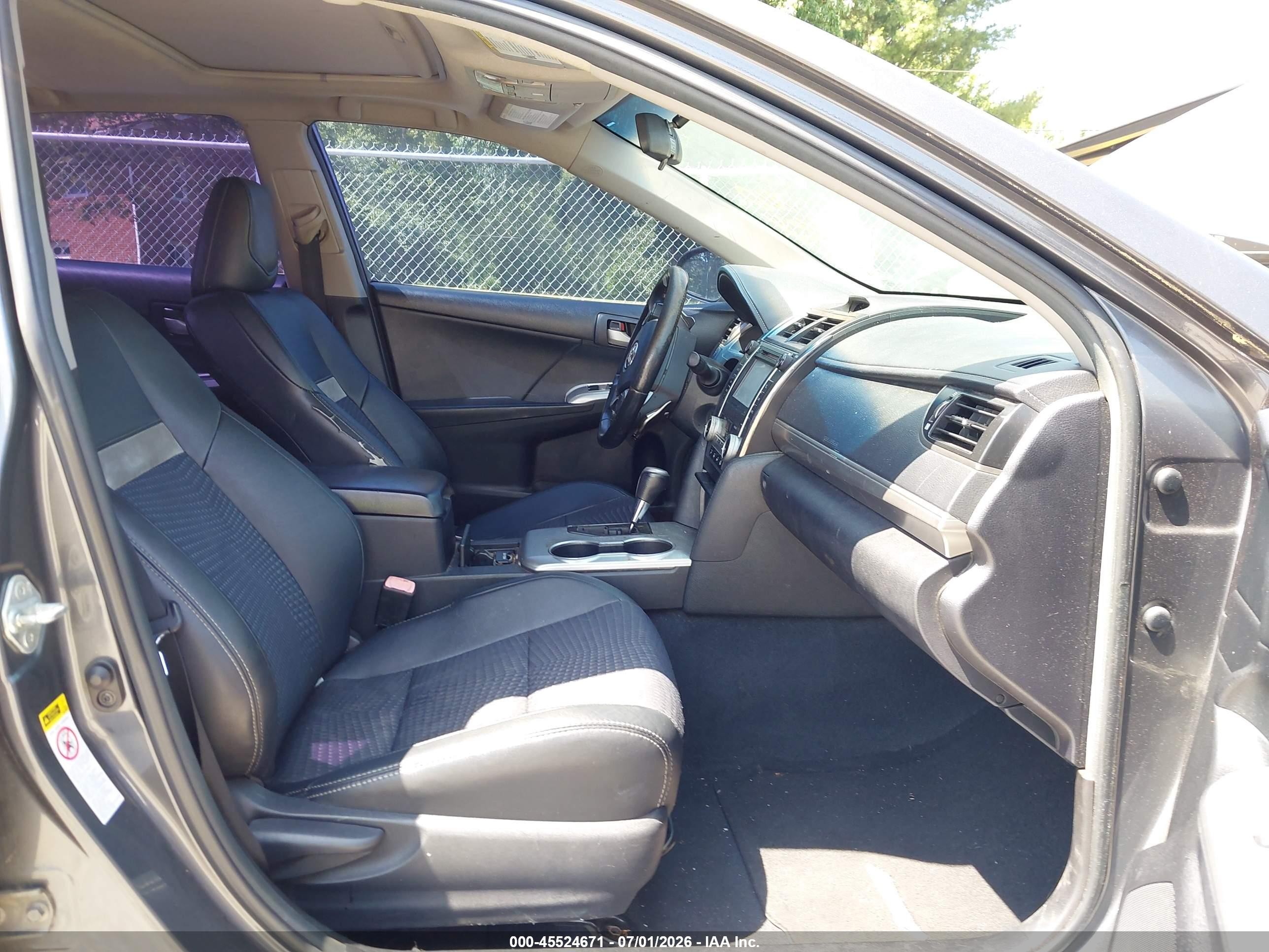 2012 Toyota Camry Se Gray vin: 4T1BF1FK7CU089709