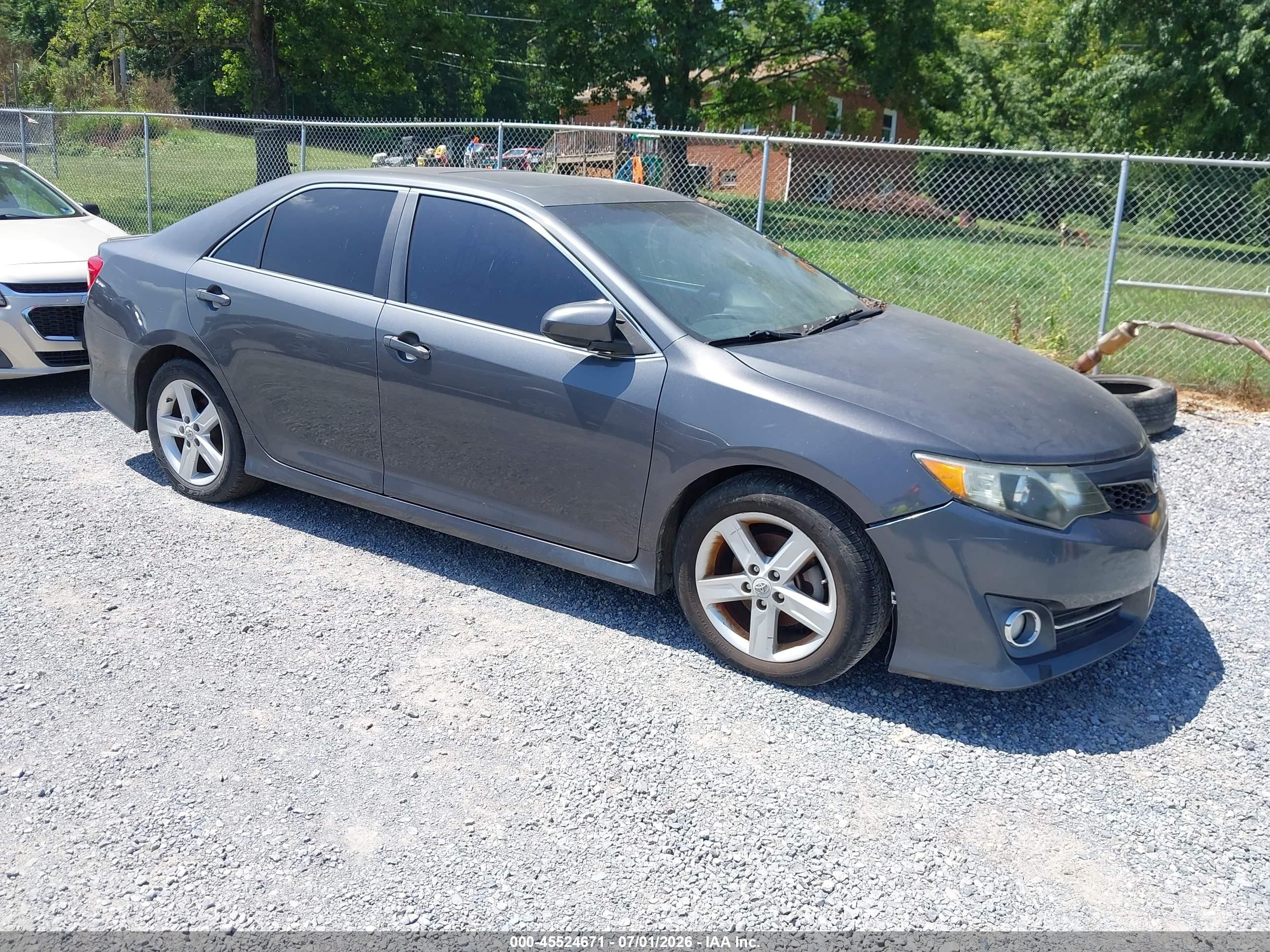 2012 Toyota Camry Se Gray vin: 4T1BF1FK7CU089709