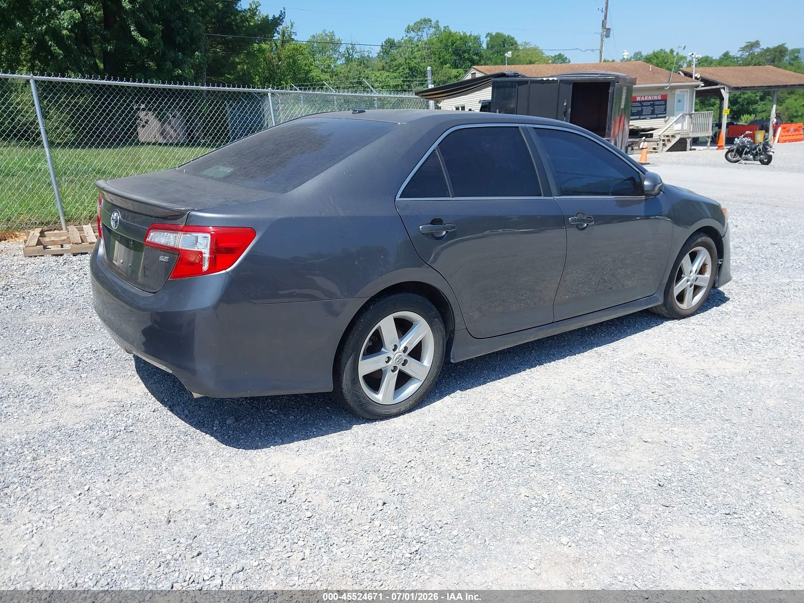 2012 Toyota Camry Se Gray vin: 4T1BF1FK7CU089709