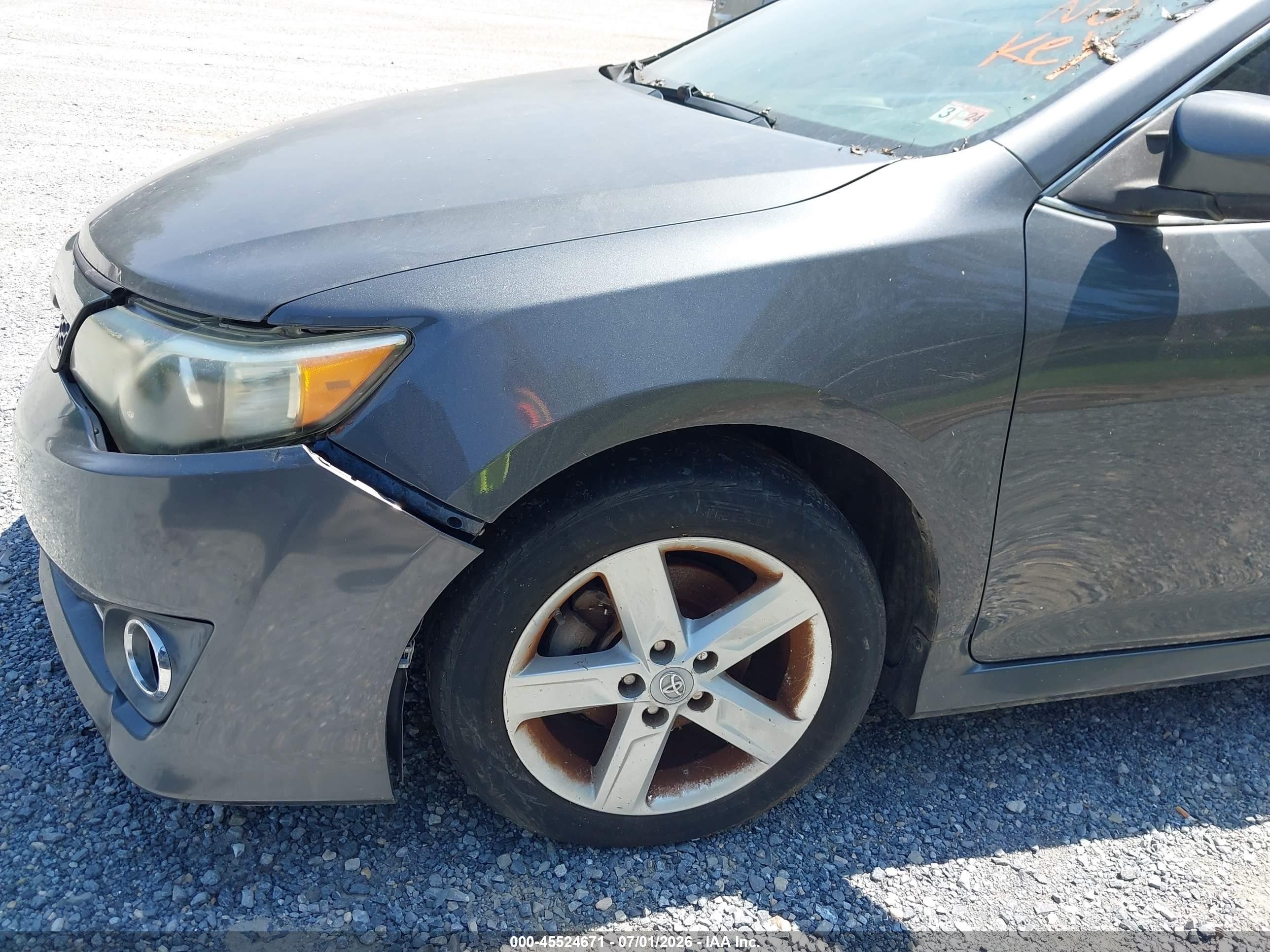 2012 Toyota Camry Se Gray vin: 4T1BF1FK7CU089709