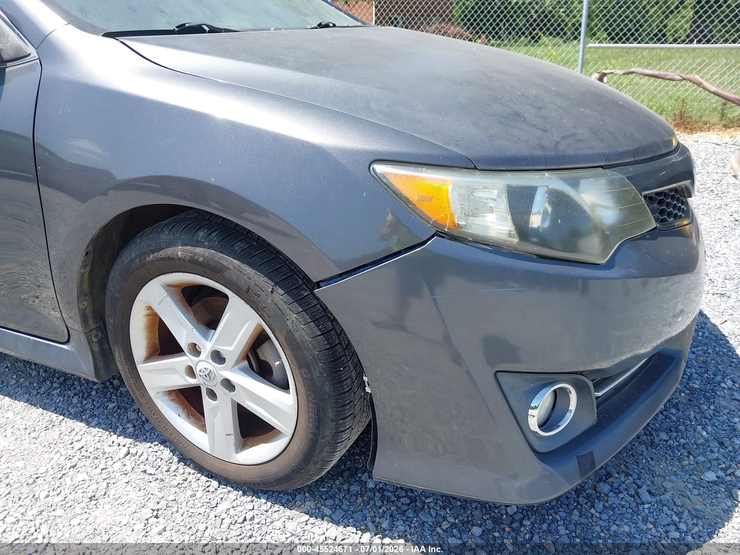 2012 Toyota Camry Se Gray vin: 4T1BF1FK7CU089709