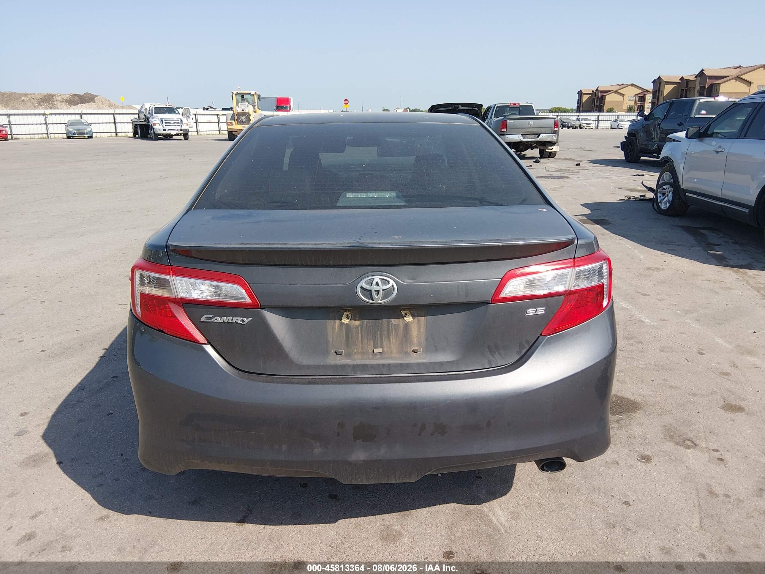 2012 Toyota Camry Se Gray vin: 4T1BF1FK7CU089788