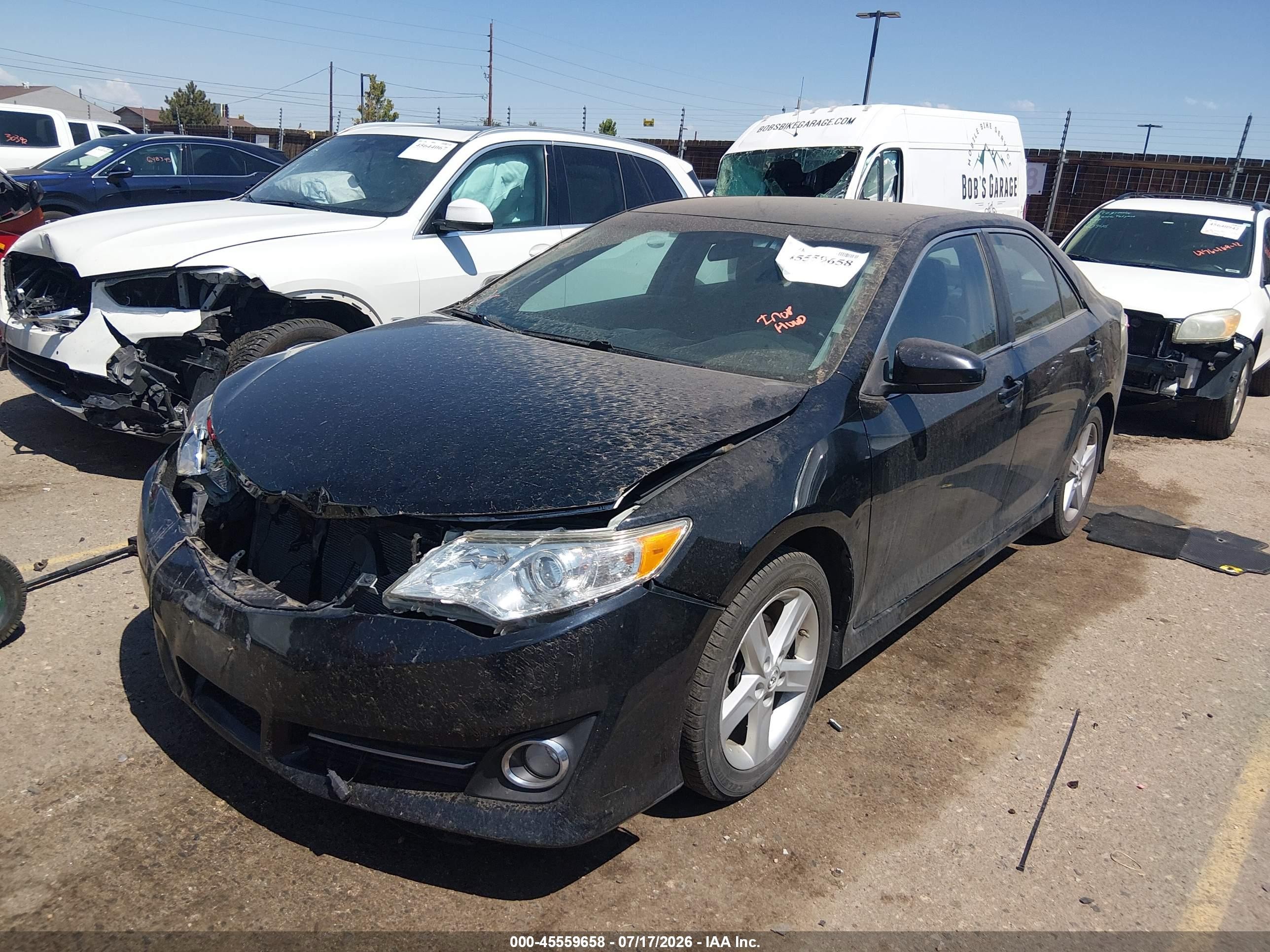 2012 Toyota Camry Se Black vin: 4T1BF1FK7CU093954