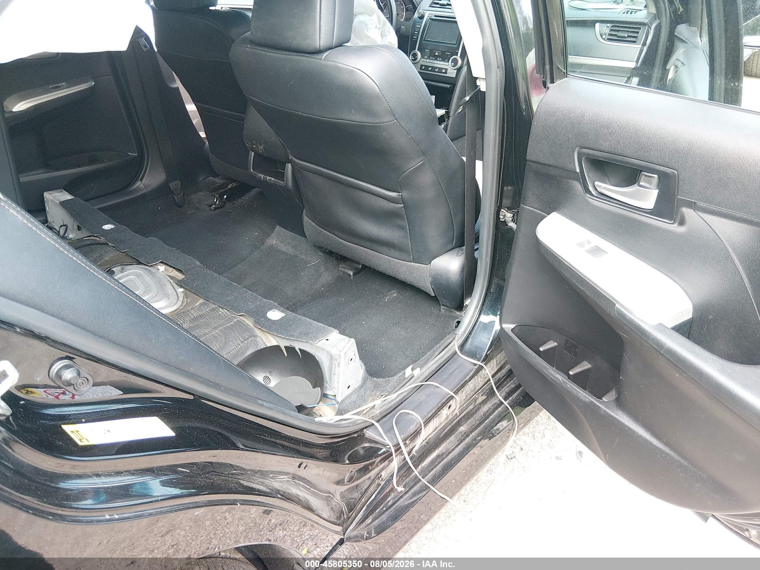 2012 Toyota Camry Se Black vin: 4T1BF1FK7CU118450