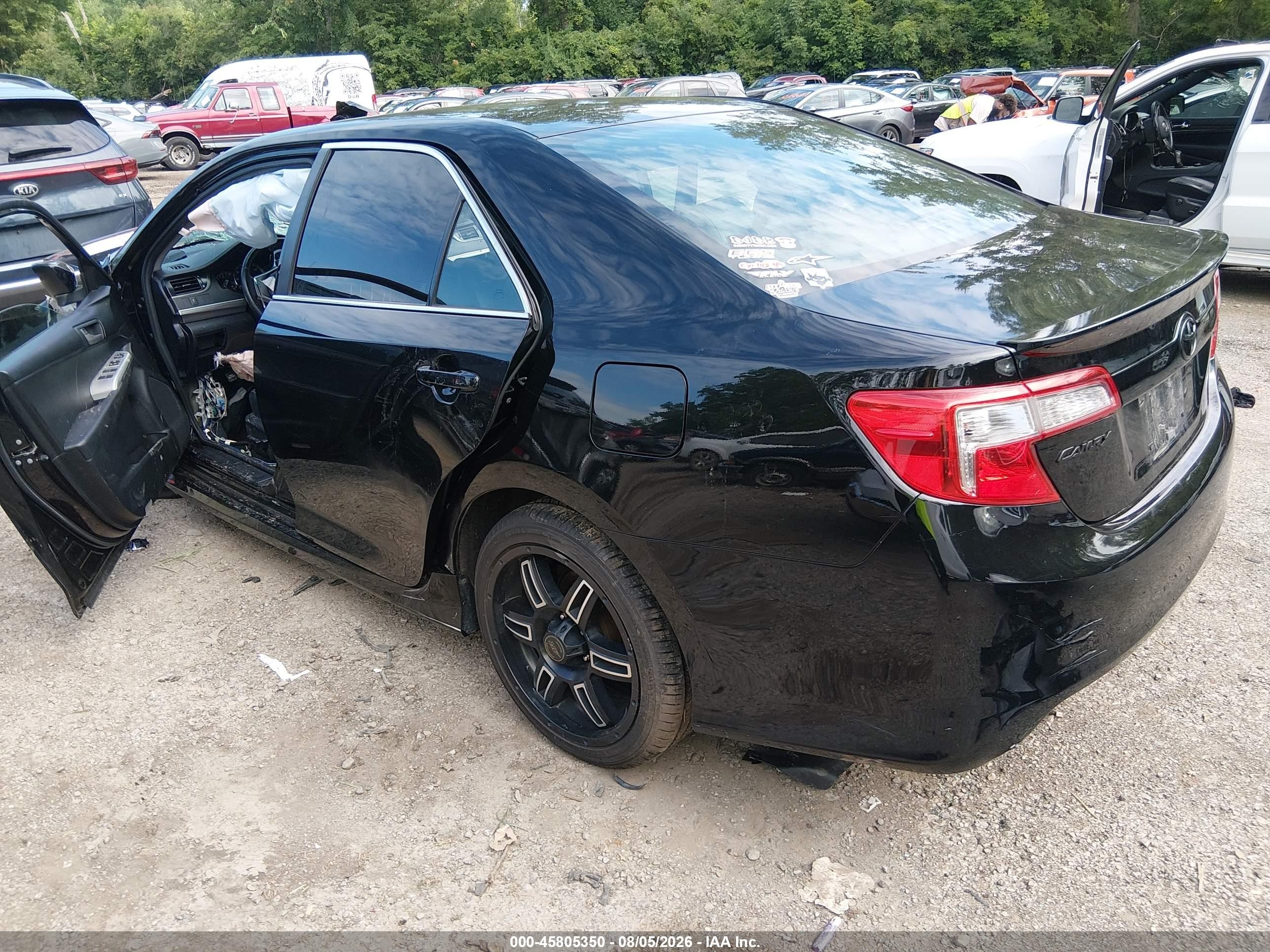 2012 Toyota Camry Se Black vin: 4T1BF1FK7CU118450