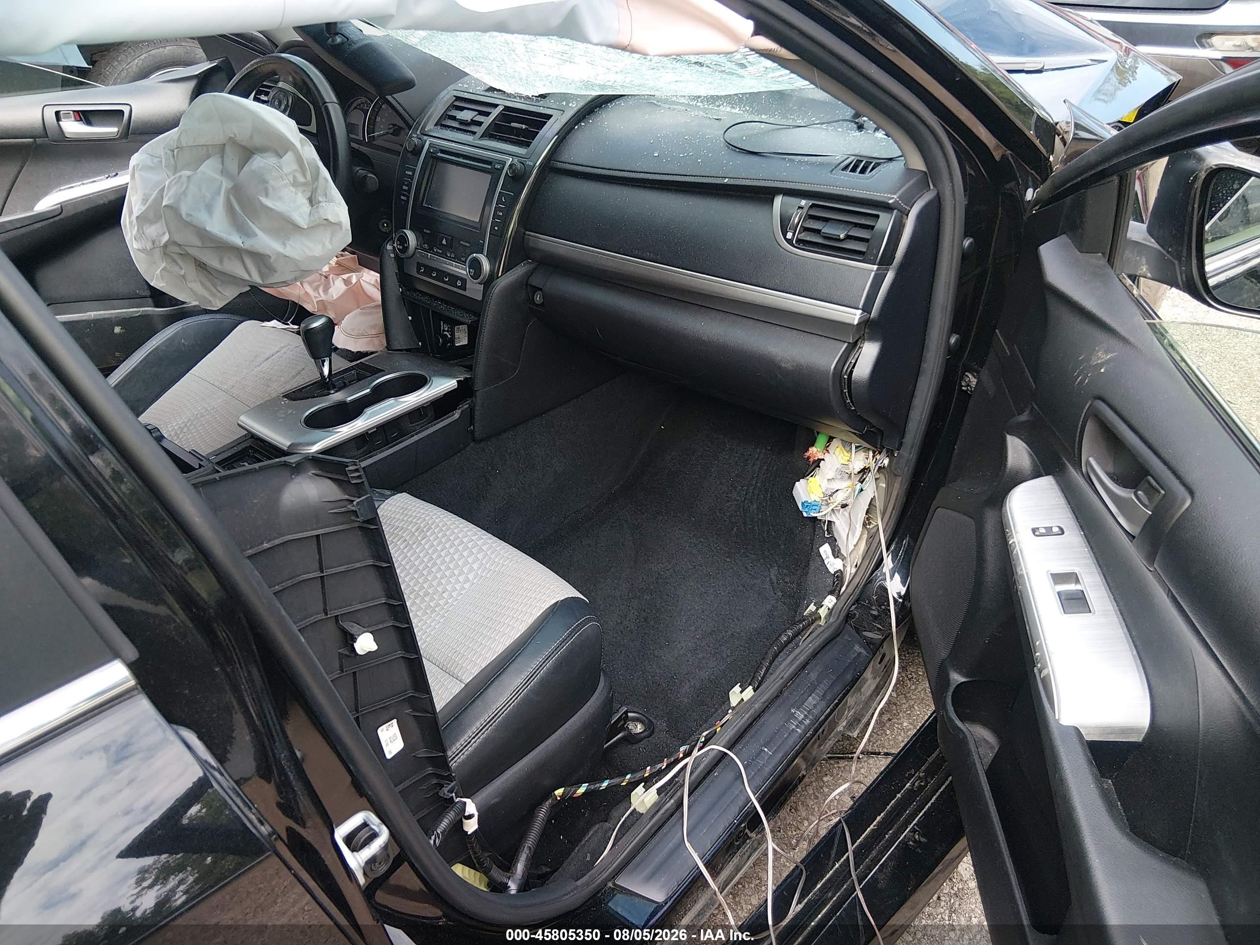 2012 Toyota Camry Se Black vin: 4T1BF1FK7CU118450