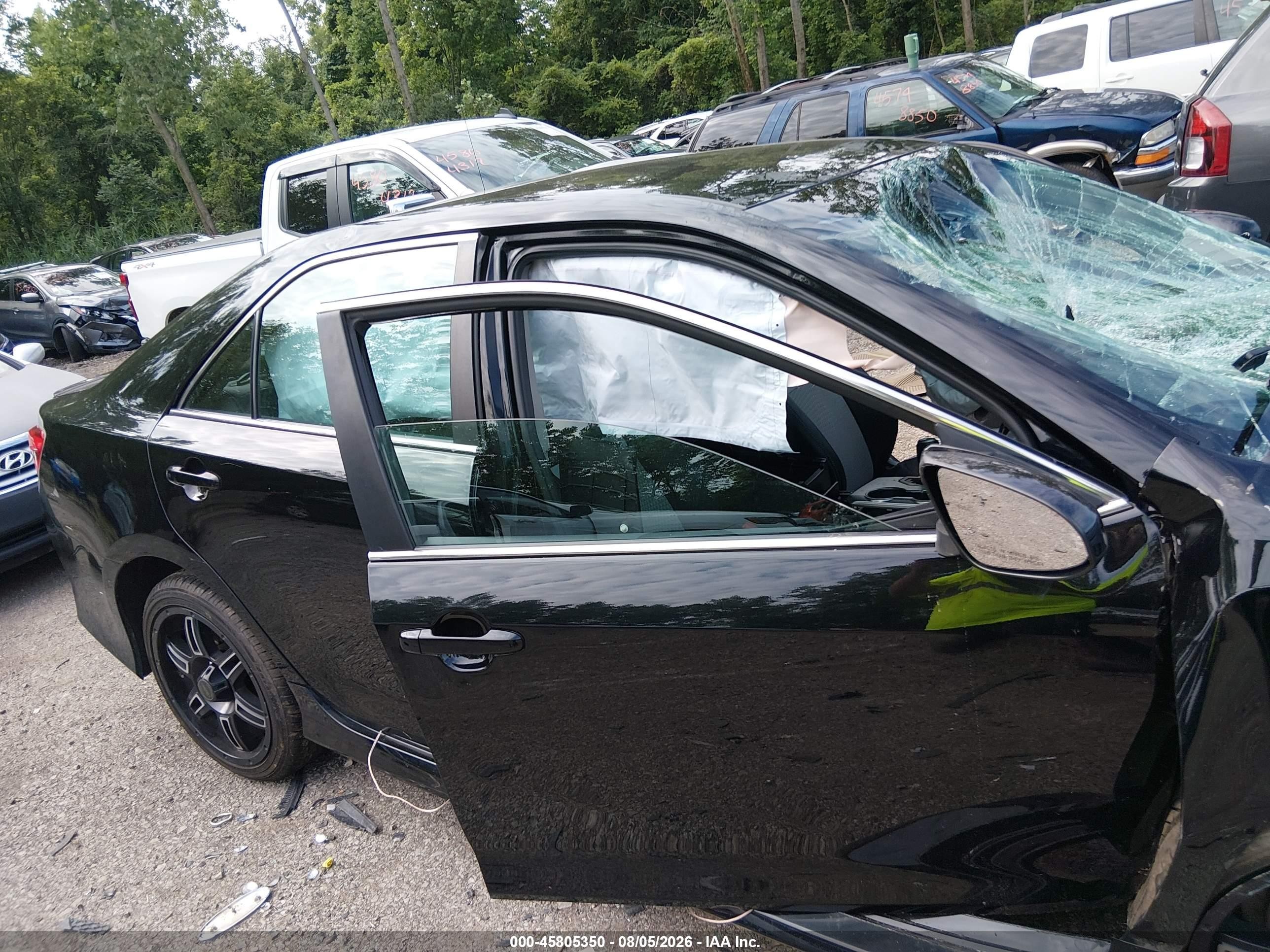 2012 Toyota Camry Se Black vin: 4T1BF1FK7CU118450