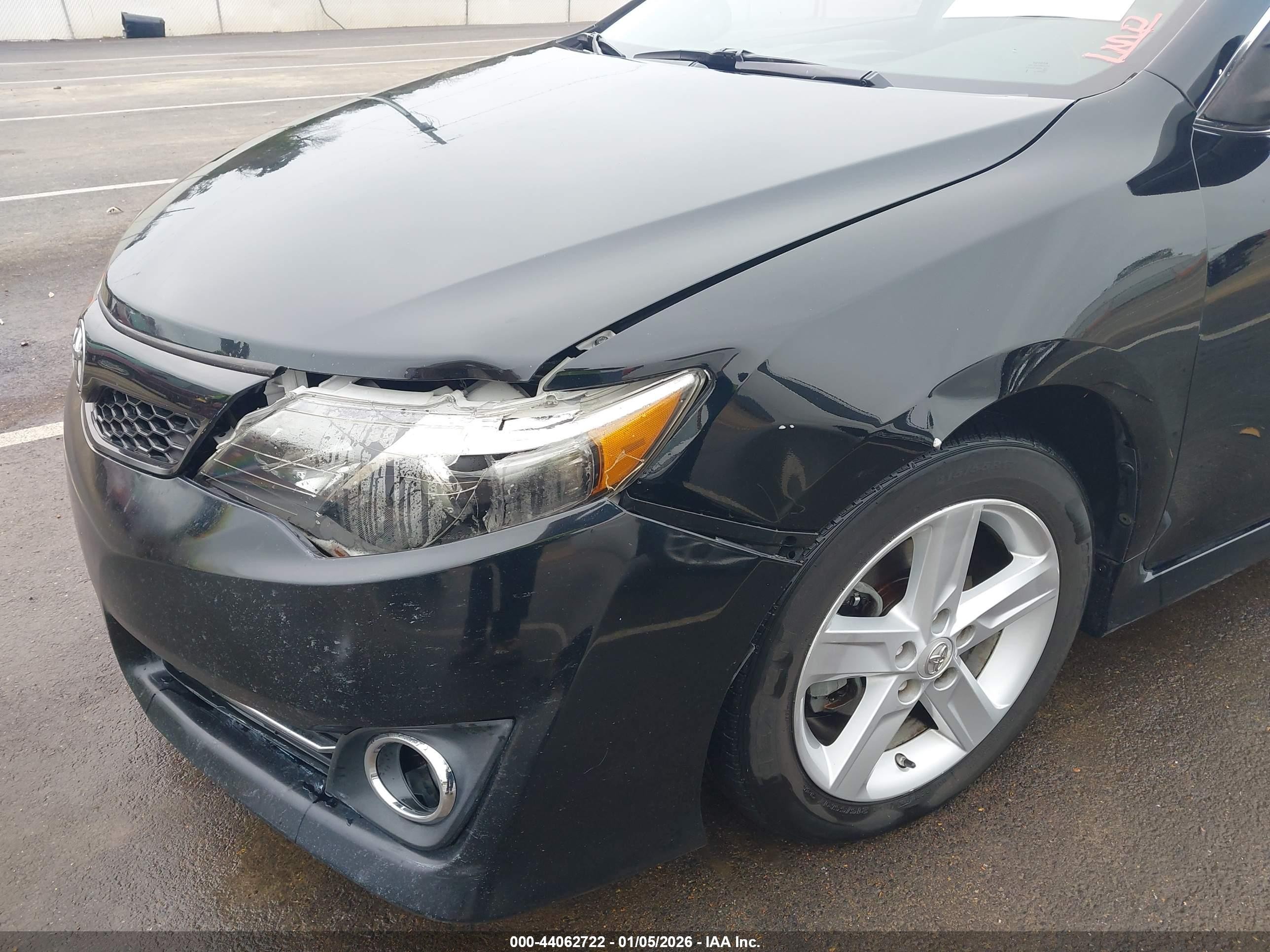 2012 Toyota Camry Se Black vin: 4T1BF1FK7CU122188