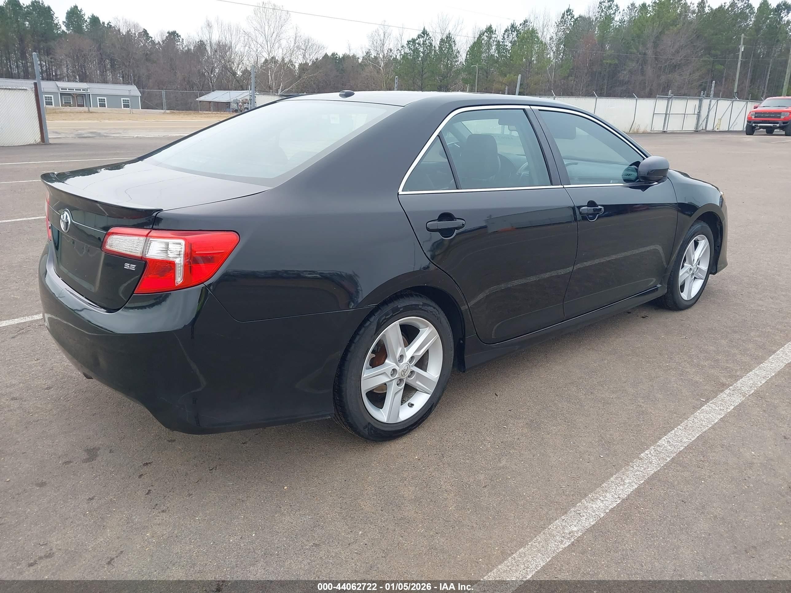 2012 Toyota Camry Se Black vin: 4T1BF1FK7CU122188