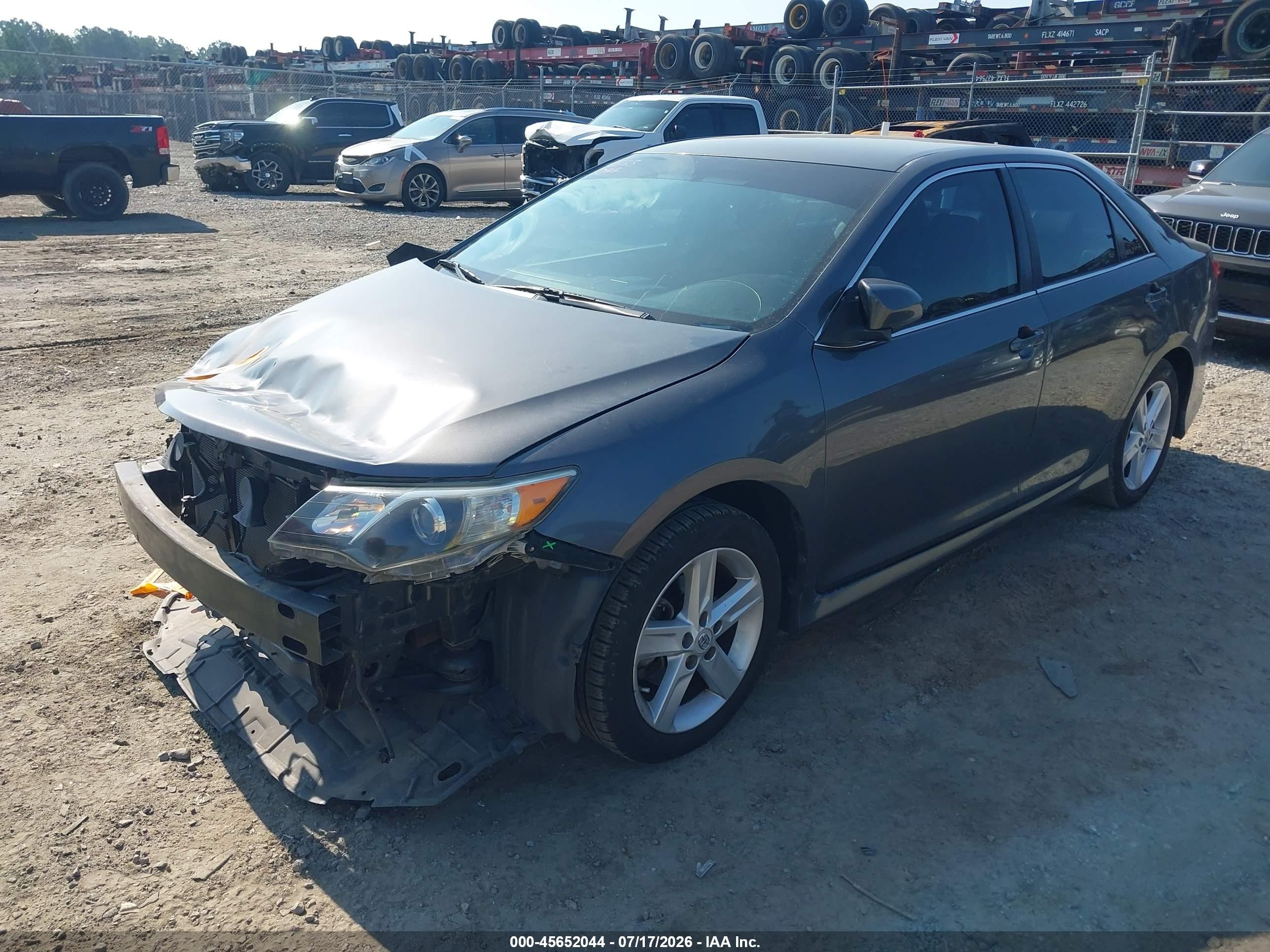2012 Toyota Camry Se Серый vin: 4T1BF1FK7CU123499