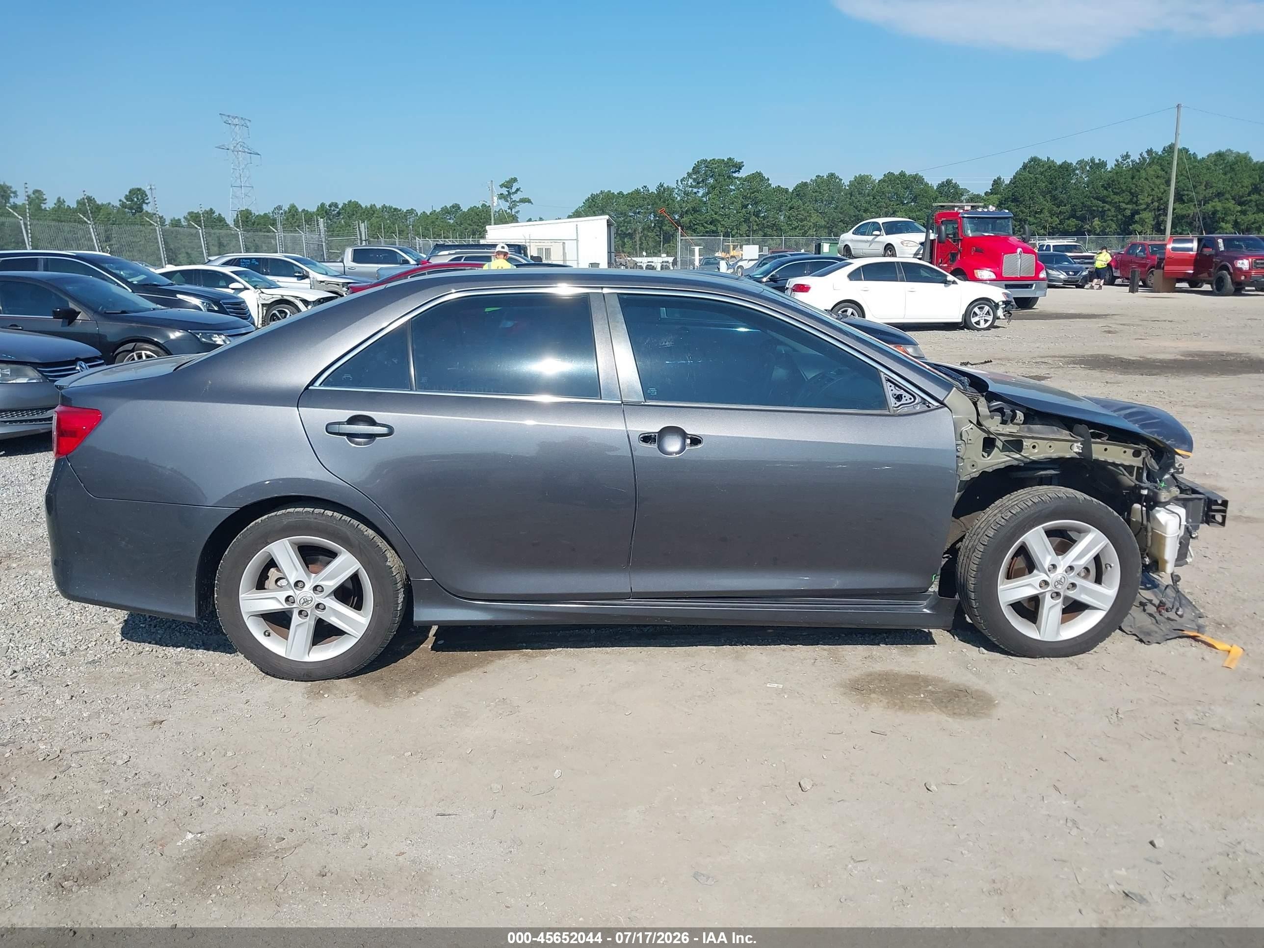 2012 Toyota Camry Se Серый vin: 4T1BF1FK7CU123499