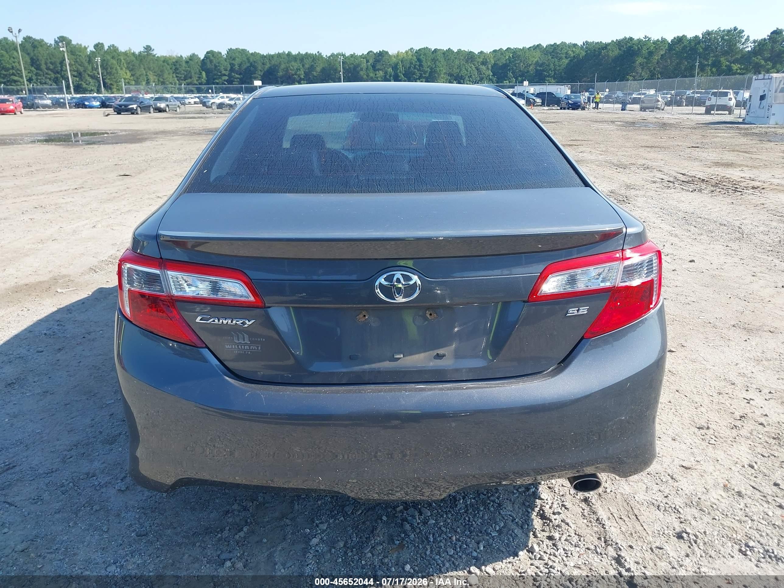 2012 Toyota Camry Se Серый vin: 4T1BF1FK7CU123499