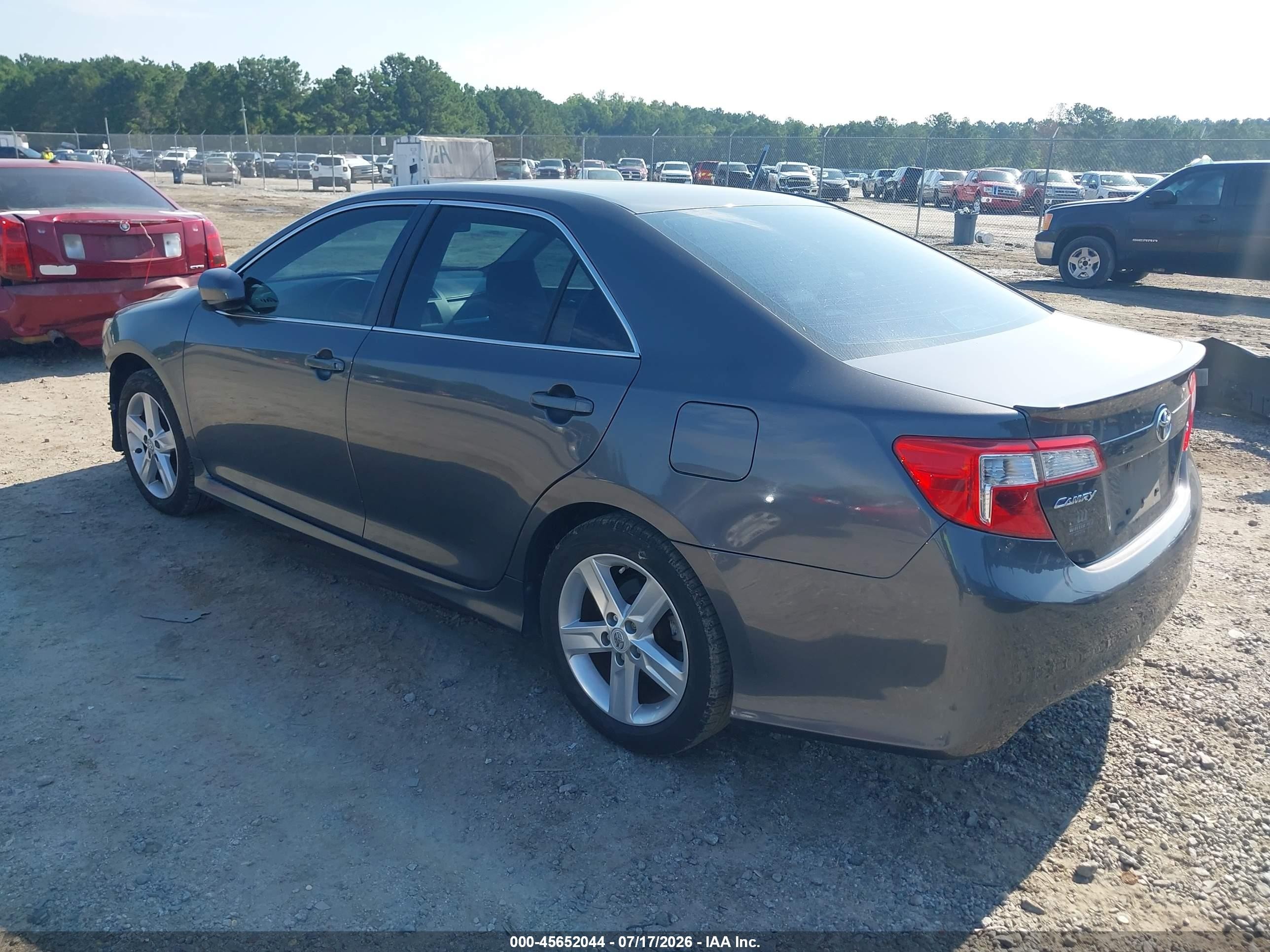 2012 Toyota Camry Se Серый vin: 4T1BF1FK7CU123499