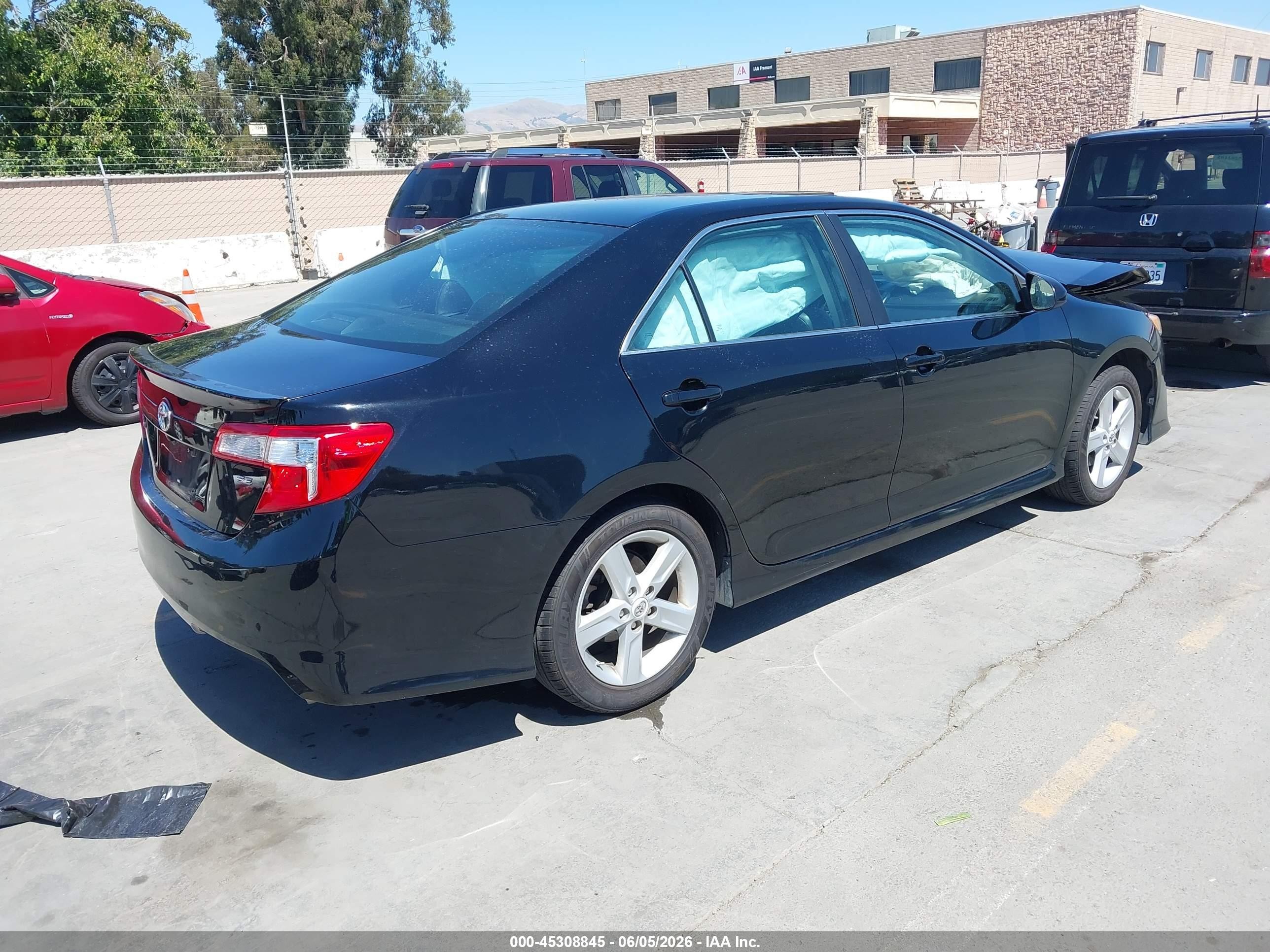 2012 Toyota Camry Se Black vin: 4T1BF1FK7CU134194