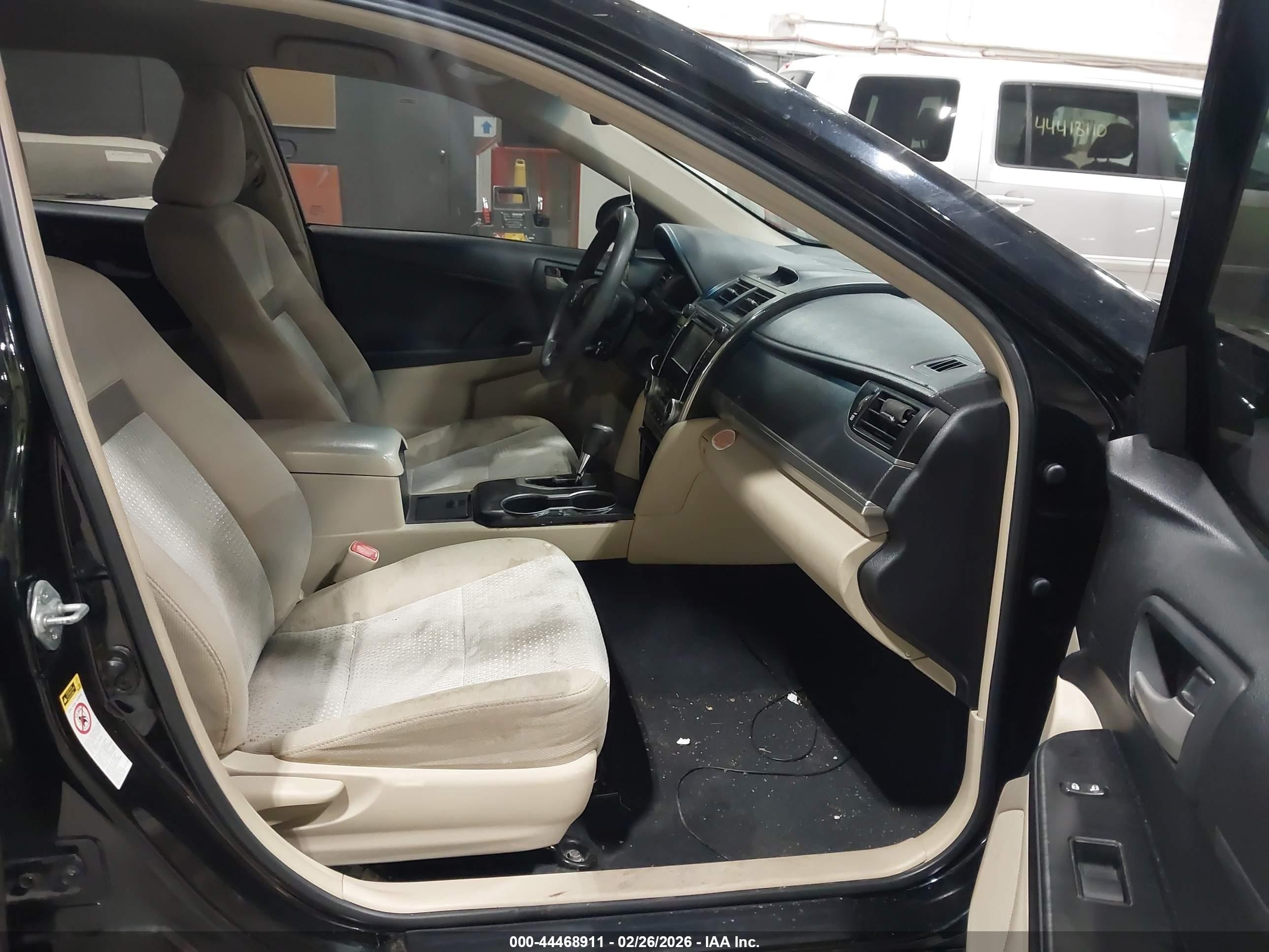 2012 Toyota Camry Le Black vin: 4T1BF1FK7CU164912