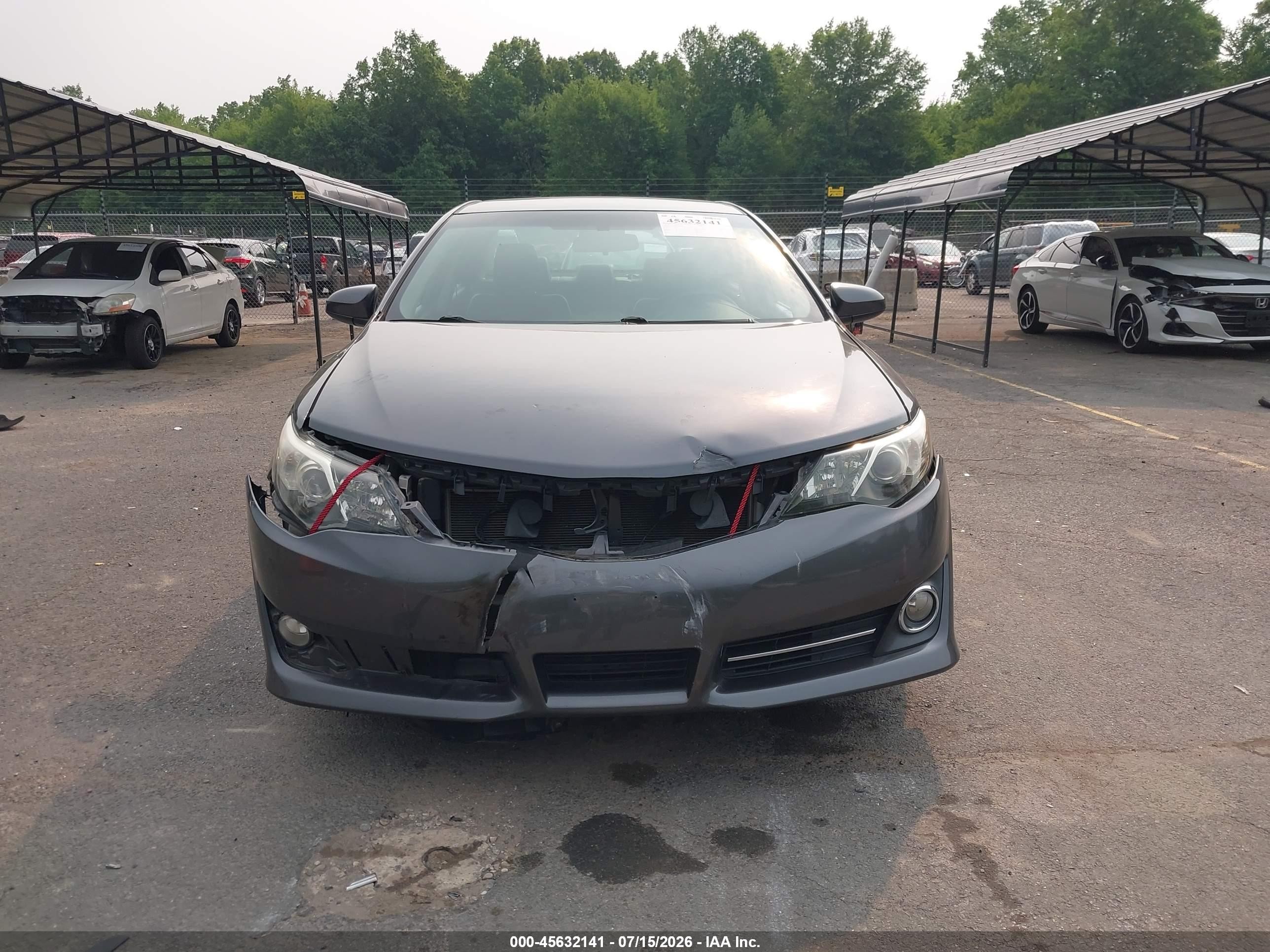 2012 Toyota Camry Se Gray vin: 4T1BF1FK7CU179409