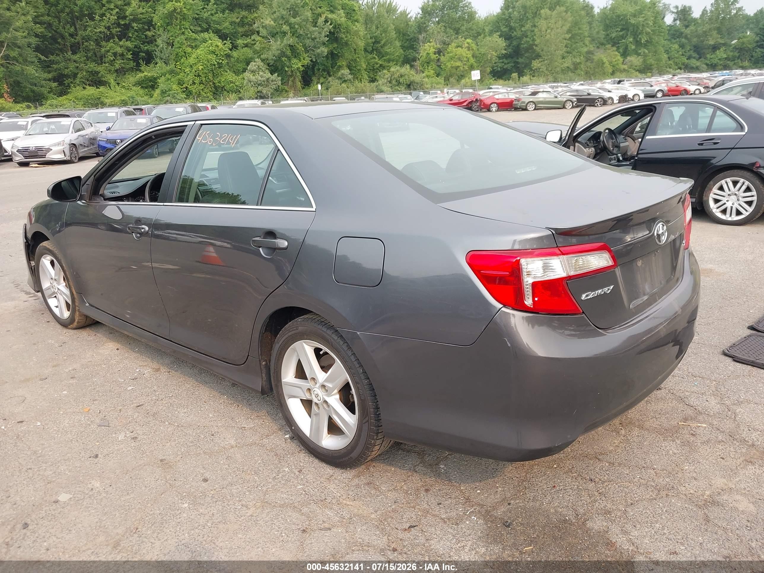 2012 Toyota Camry Se Gray vin: 4T1BF1FK7CU179409
