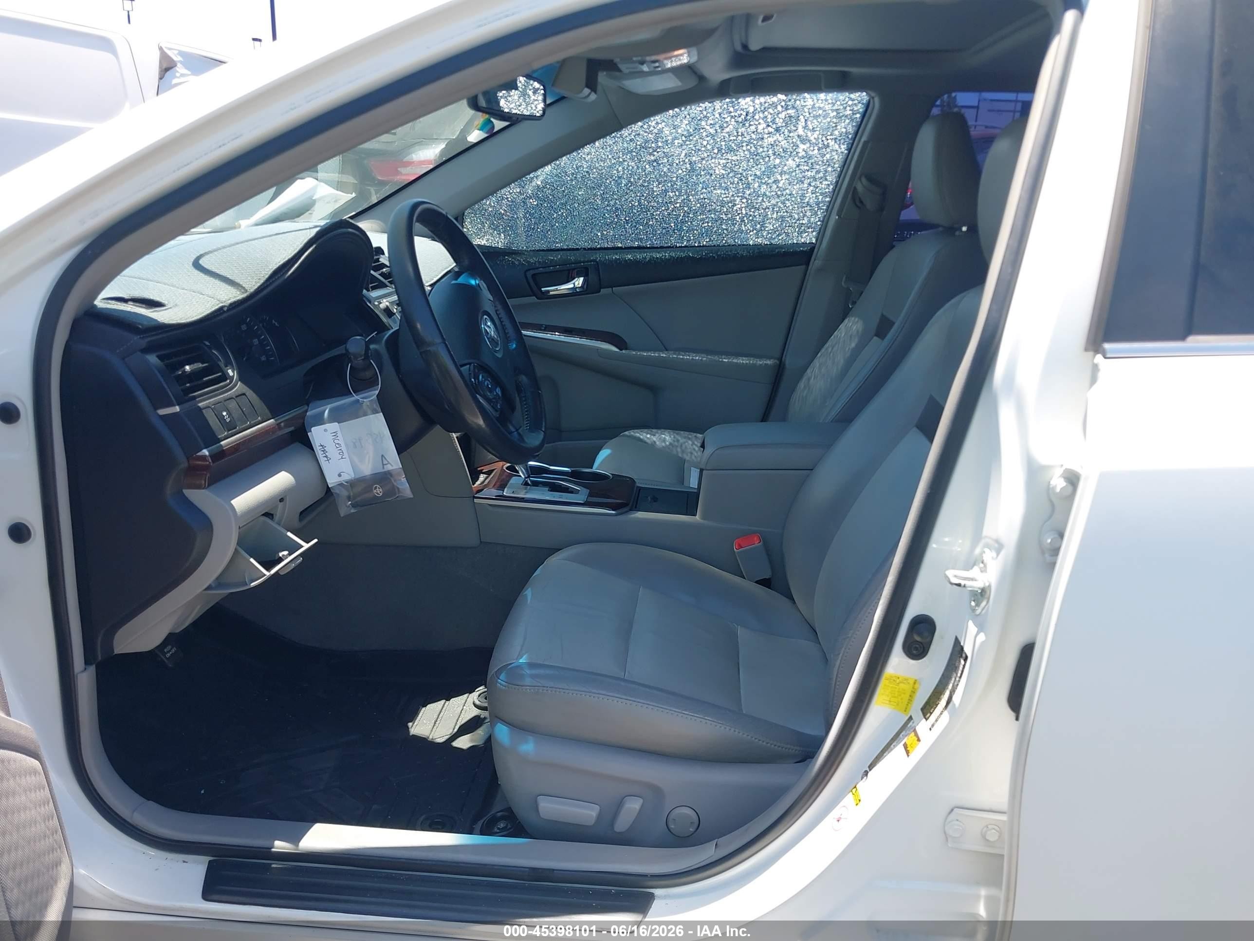 2012 Toyota Camry Xle Белый vin: 4T1BF1FK7CU501322