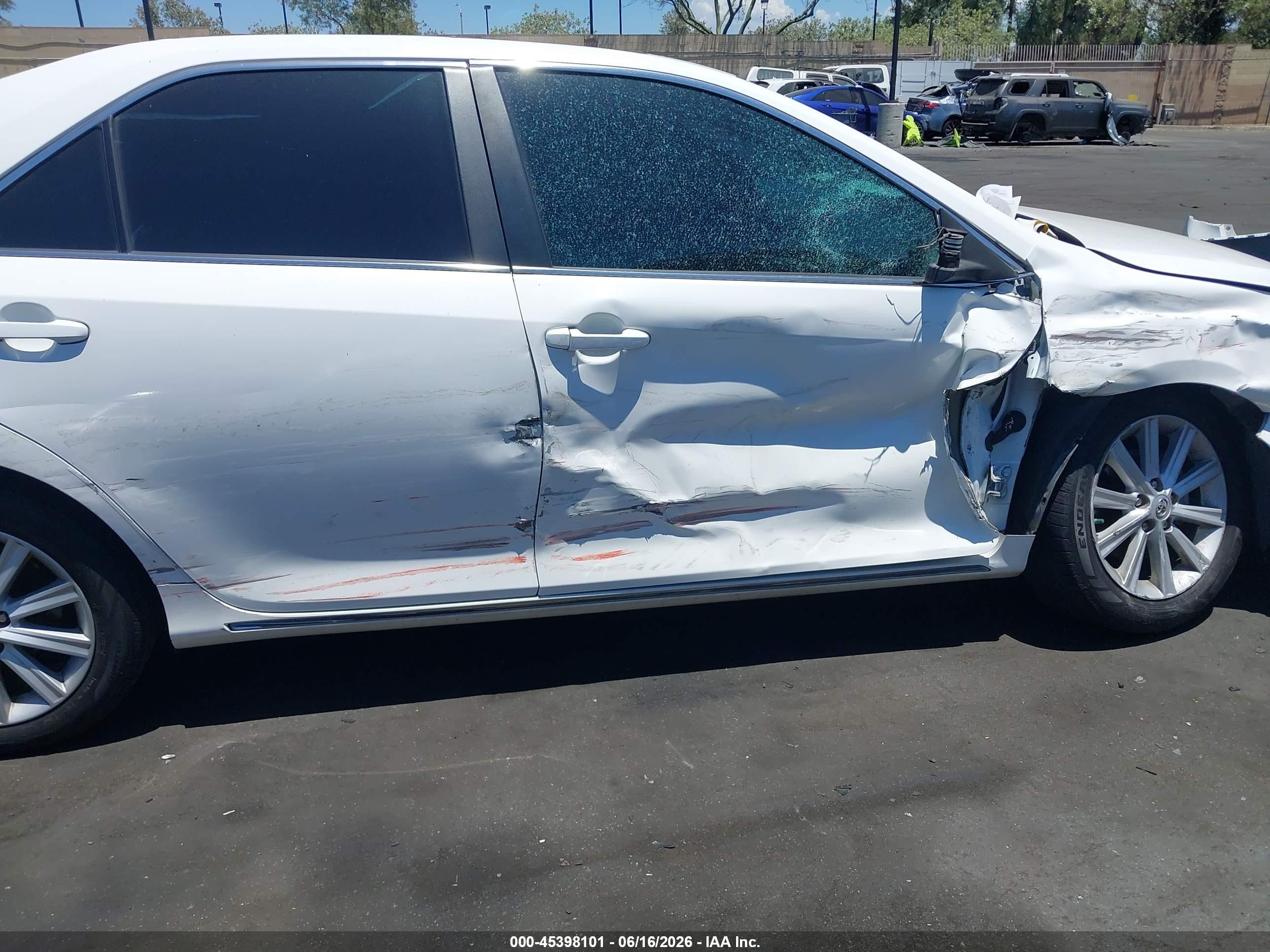 2012 Toyota Camry Xle Белый vin: 4T1BF1FK7CU501322