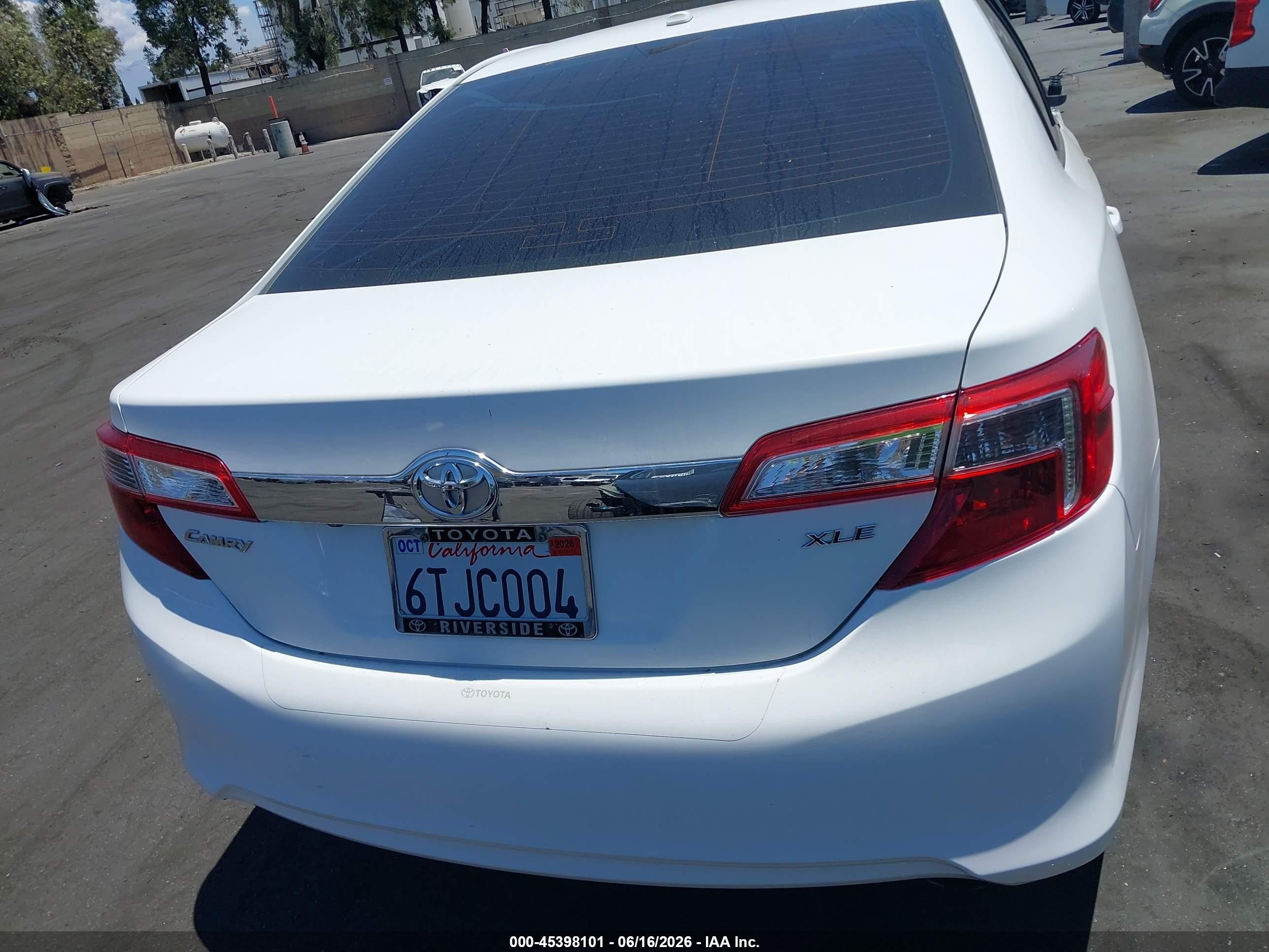 2012 Toyota Camry Xle Белый vin: 4T1BF1FK7CU501322
