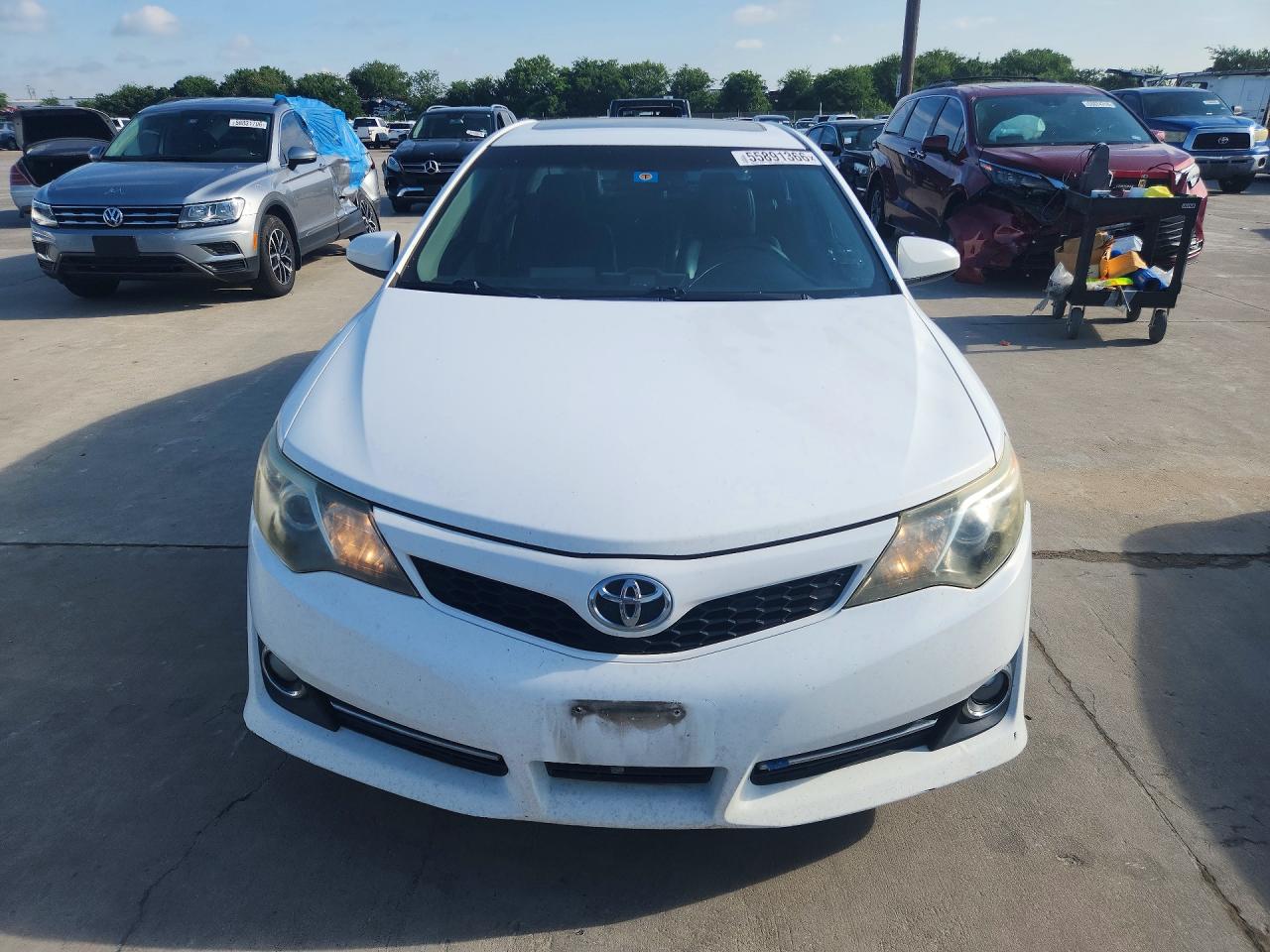 2012 Toyota Camry Se Белый vin: 4T1BF1FK7CU506035