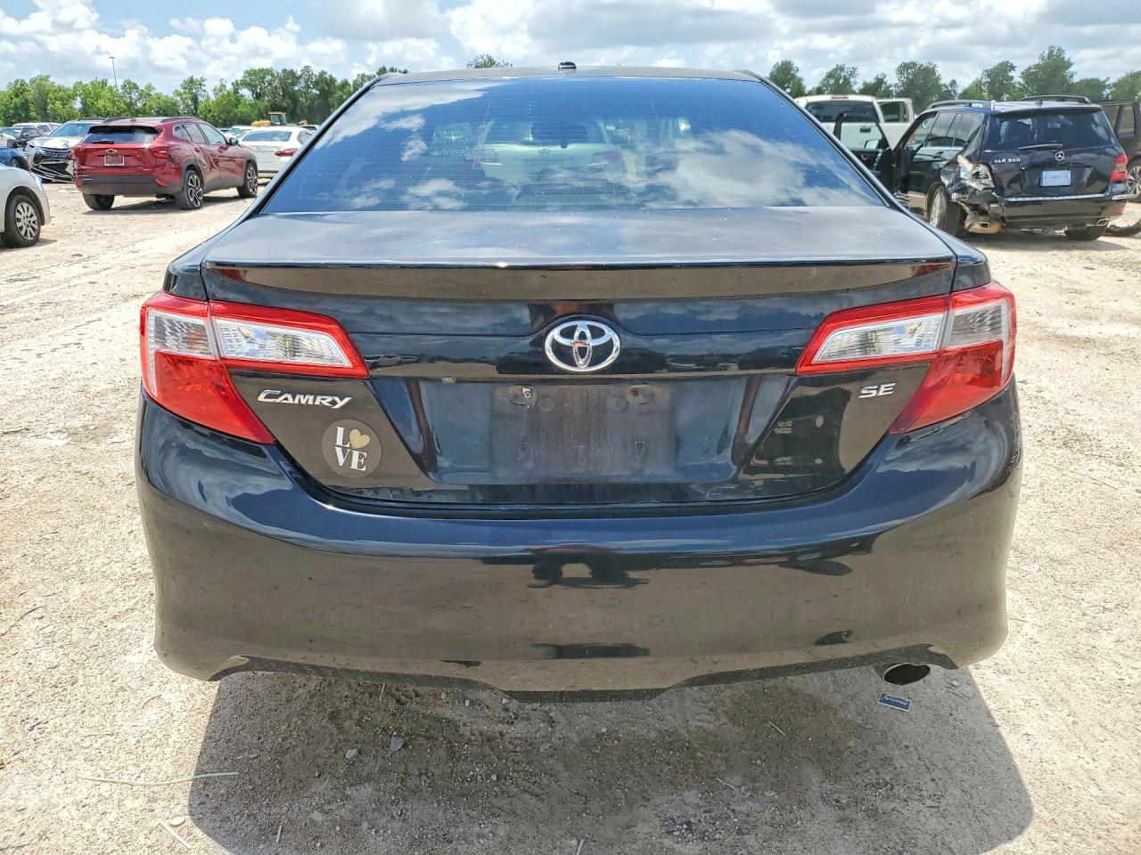 2012 Toyota Camry Se Black vin: 4T1BF1FK7CU508772