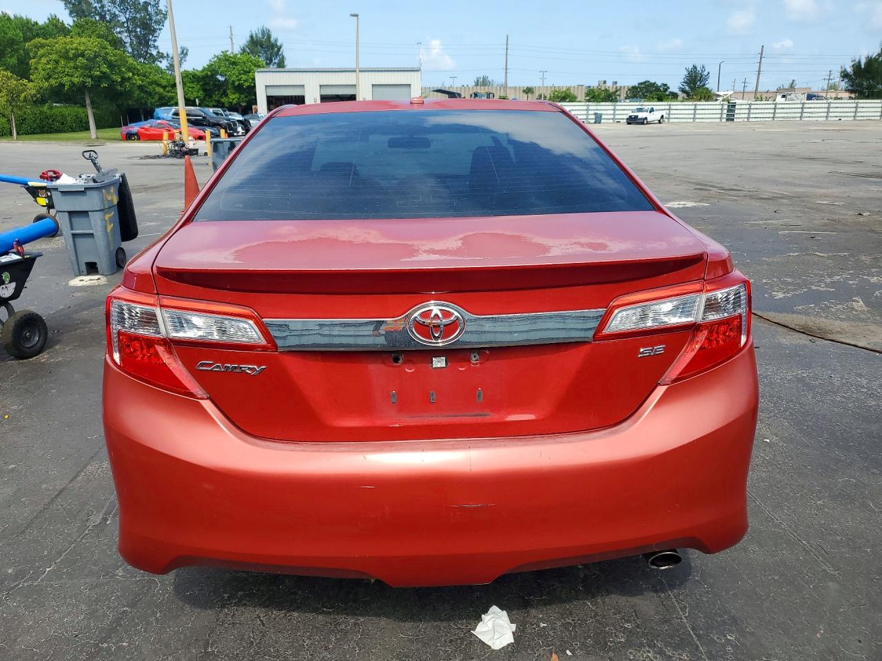 2012 Toyota Camry Se Red vin: 4T1BF1FK7CU509422