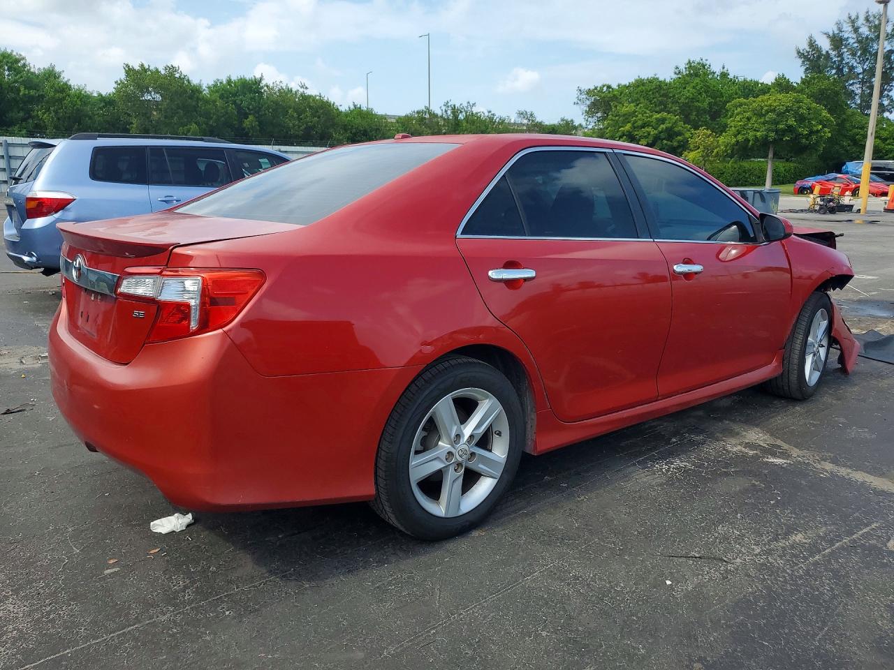 2012 Toyota Camry Se Red vin: 4T1BF1FK7CU509422