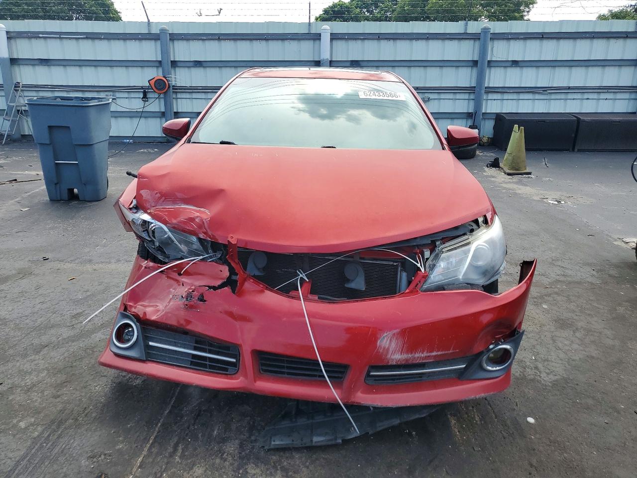 2012 Toyota Camry Se Red vin: 4T1BF1FK7CU509422